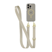 FlexQuartz - Apple iPhone 15 Pro Max Case MagSafe Compatible with Cross-Body - Gold