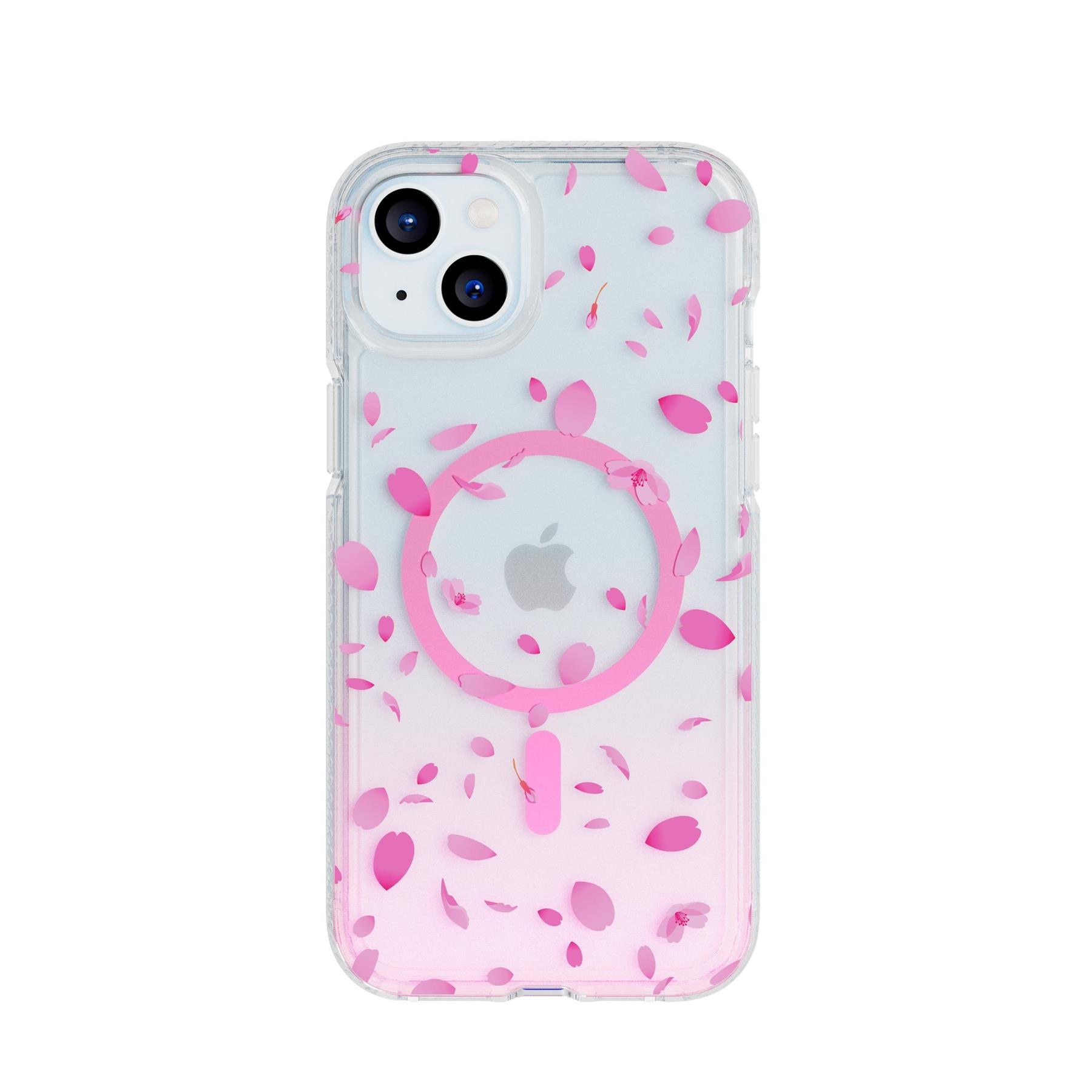 FlexQuartz Apple iPhone 15 plus Case MagSafe Compatible - Cherry Blossom