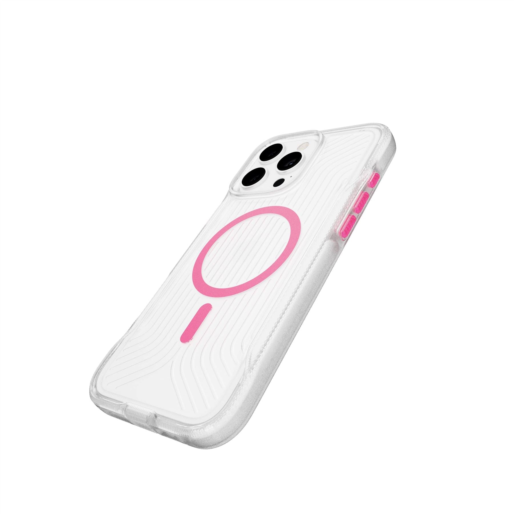 FlexPro - Apple iPhone 16 Pro Max Case MagSafe Compatible - Neon Pink/Orange Glow in the Dark