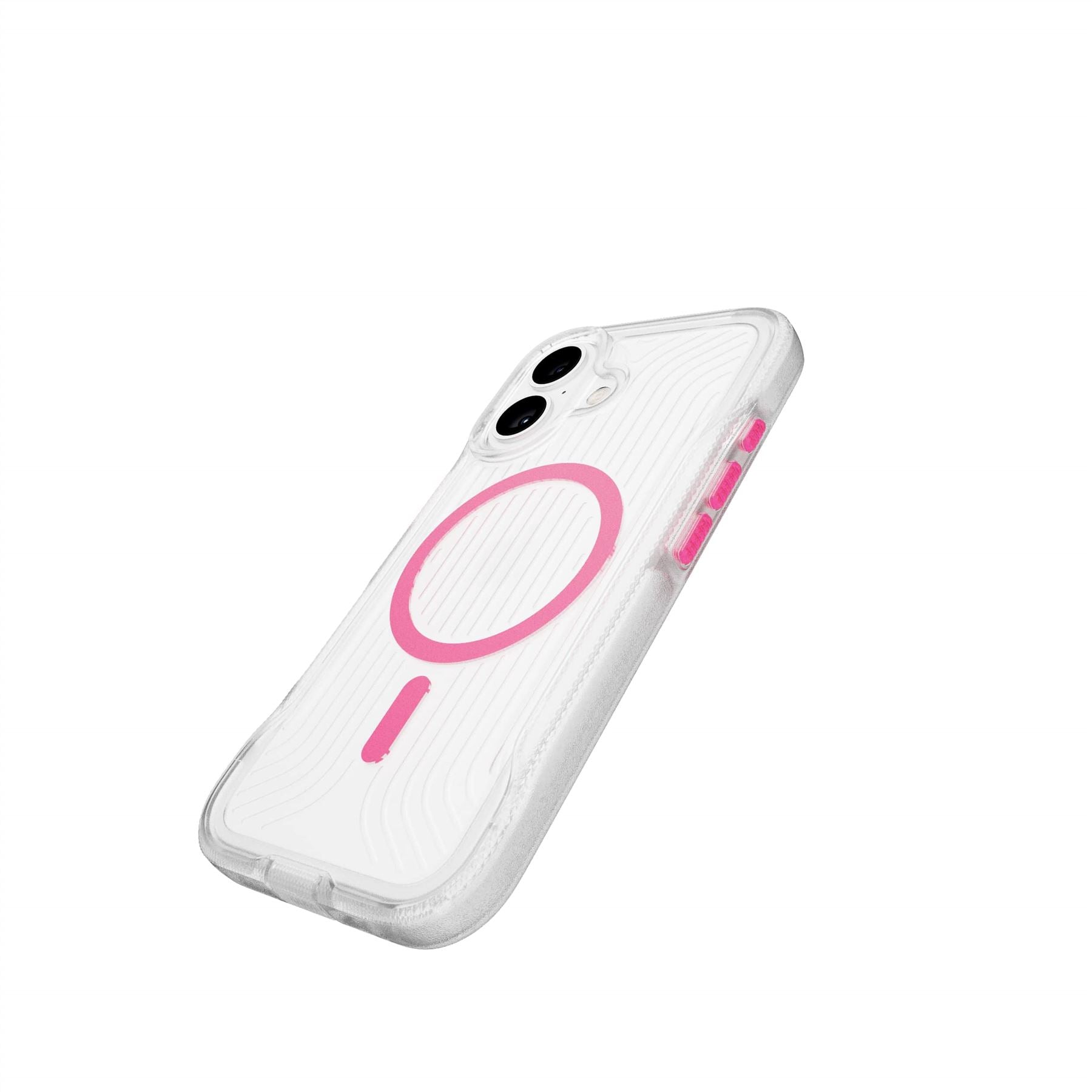 FlexPro - Apple iPhone 16 Case MagSafe Compatible  - Neon Pink/Orange Glow in the Dark