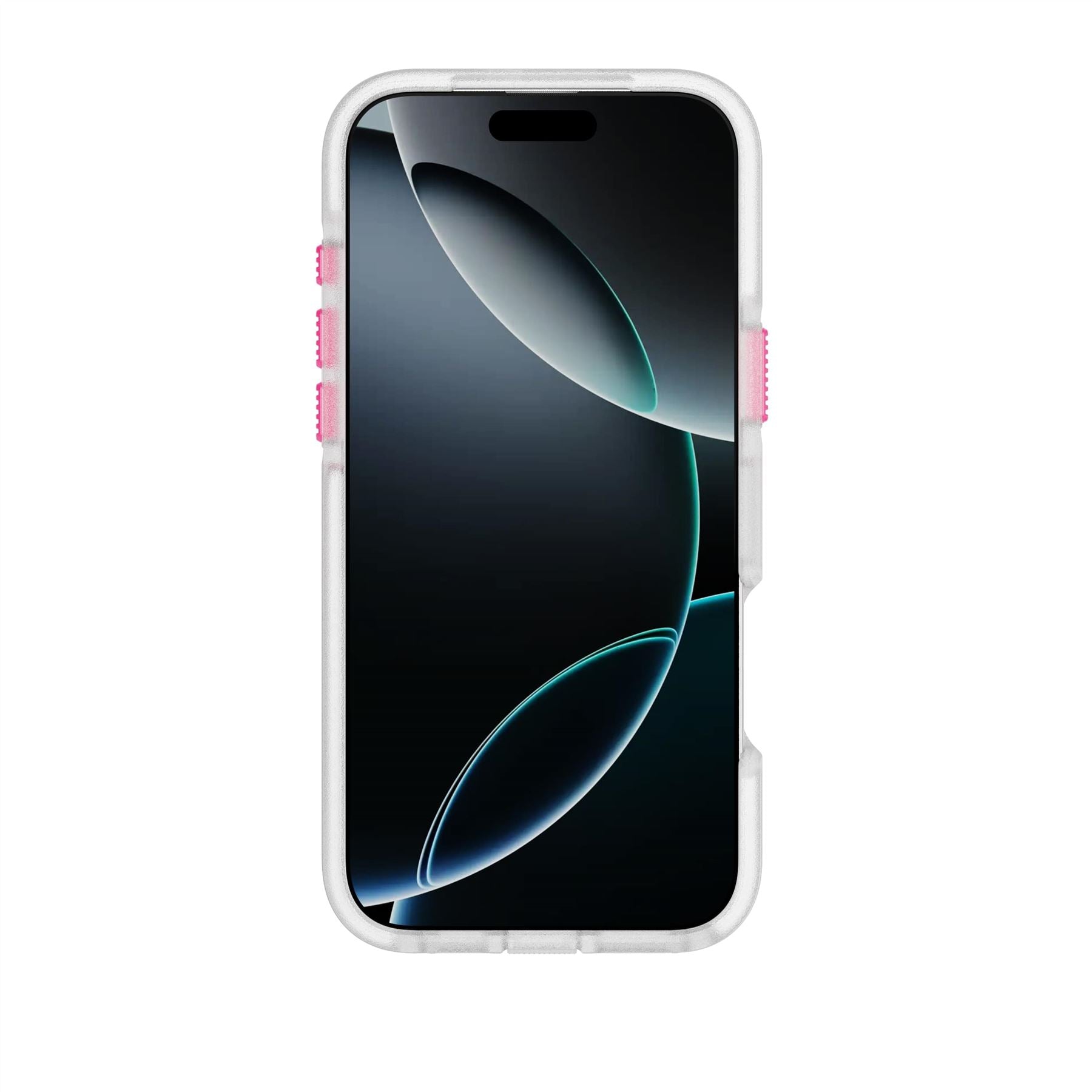 FlexPro - Apple iPhone 16 Pro Max Case MagSafe Compatible - Neon Pink/Orange Glow in the Dark