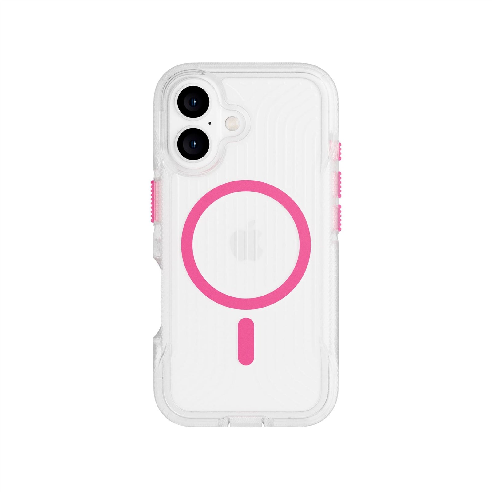 FlexPro - Apple iPhone 16 Case MagSafe Compatible  - Neon Pink/Orange Glow in the Dark