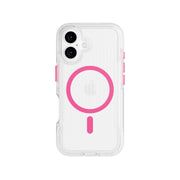 FlexPro - Apple iPhone 16 Case MagSafe Compatible  - Neon Pink/Orange Glow in the Dark