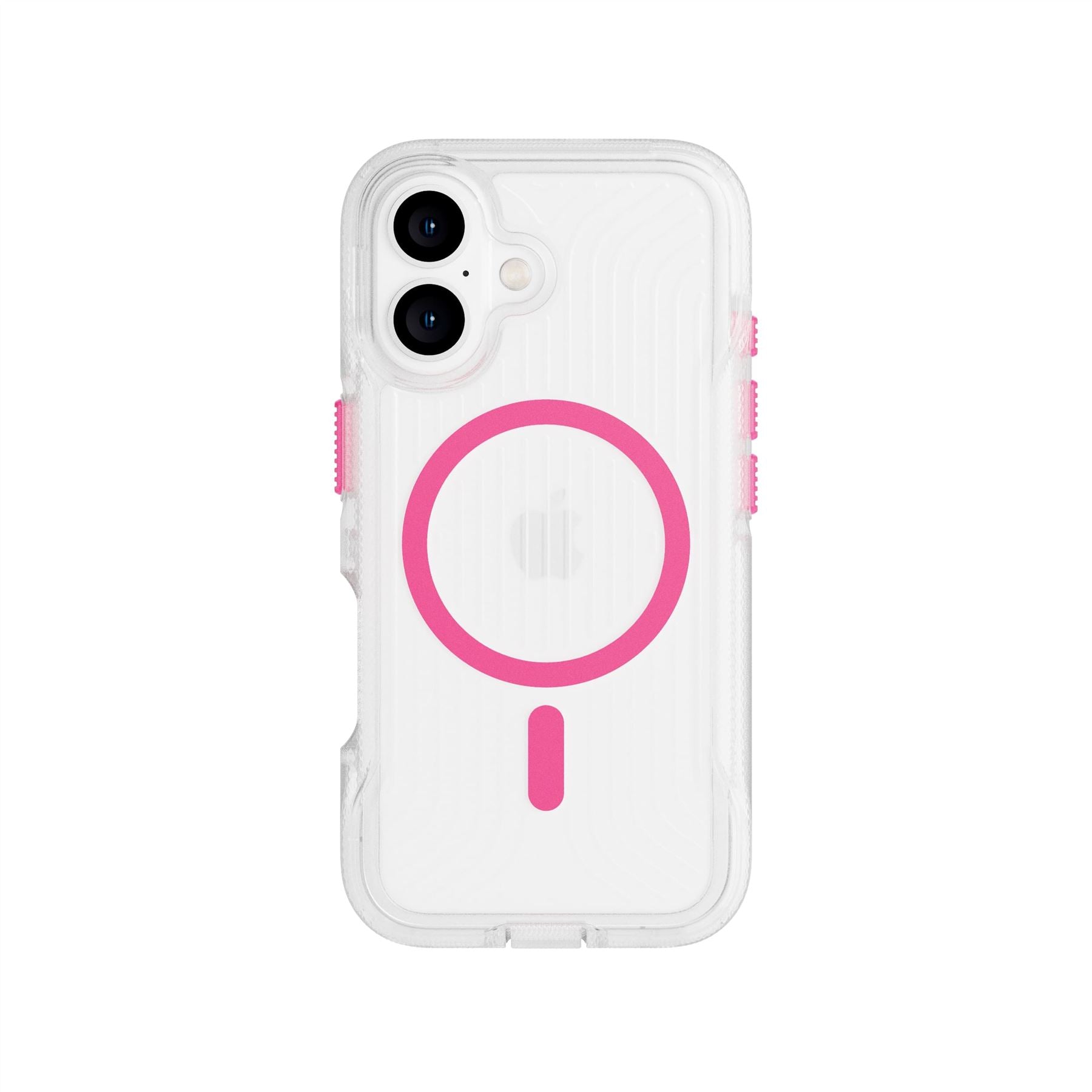 FlexPro - Apple iPhone 16 Case MagSafe Compatible  - Neon Pink/Orange Glow in the Dark