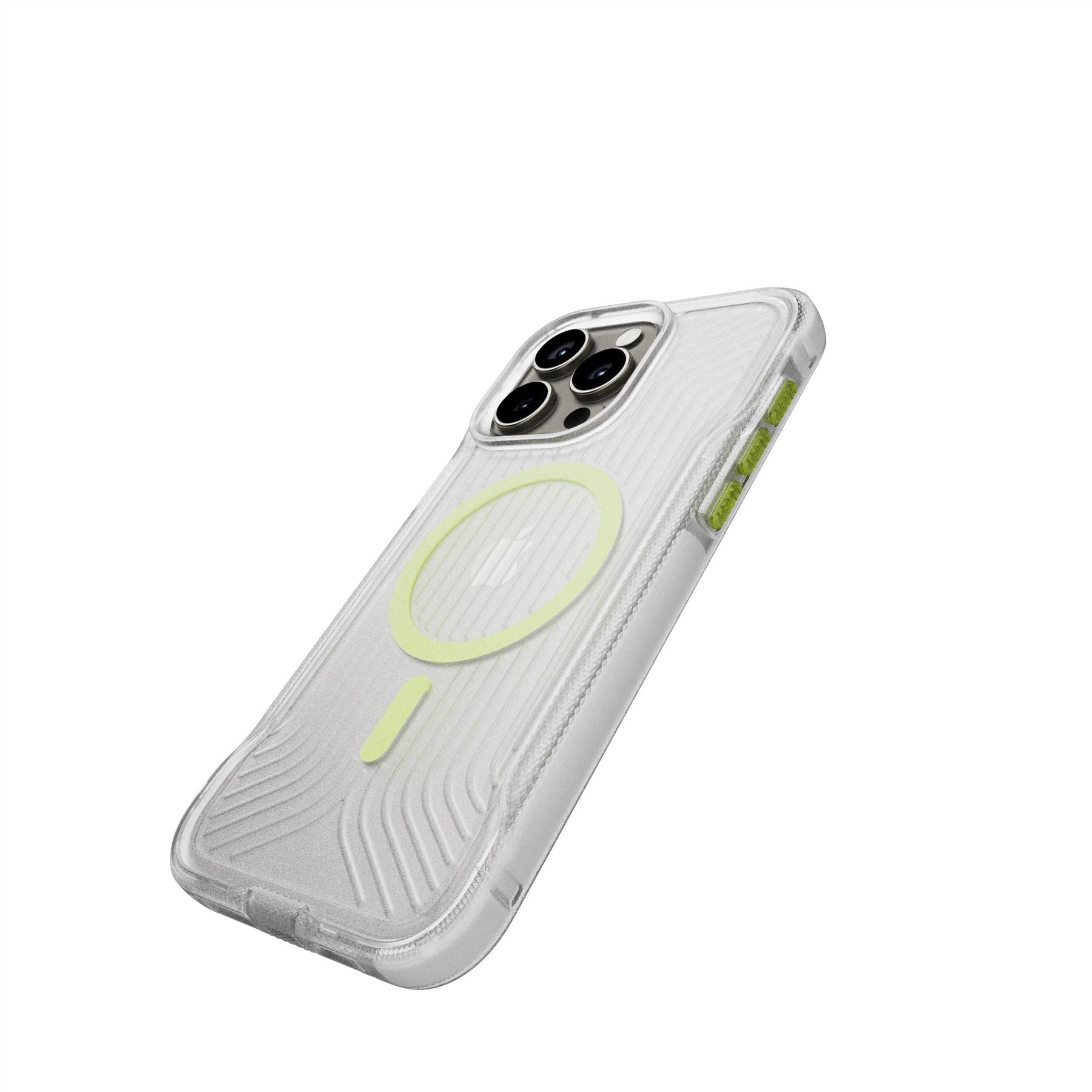 FlexPro - Apple iPhone 15 Pro Max Case MagSafe Compatible - Clear Glow in the Dark