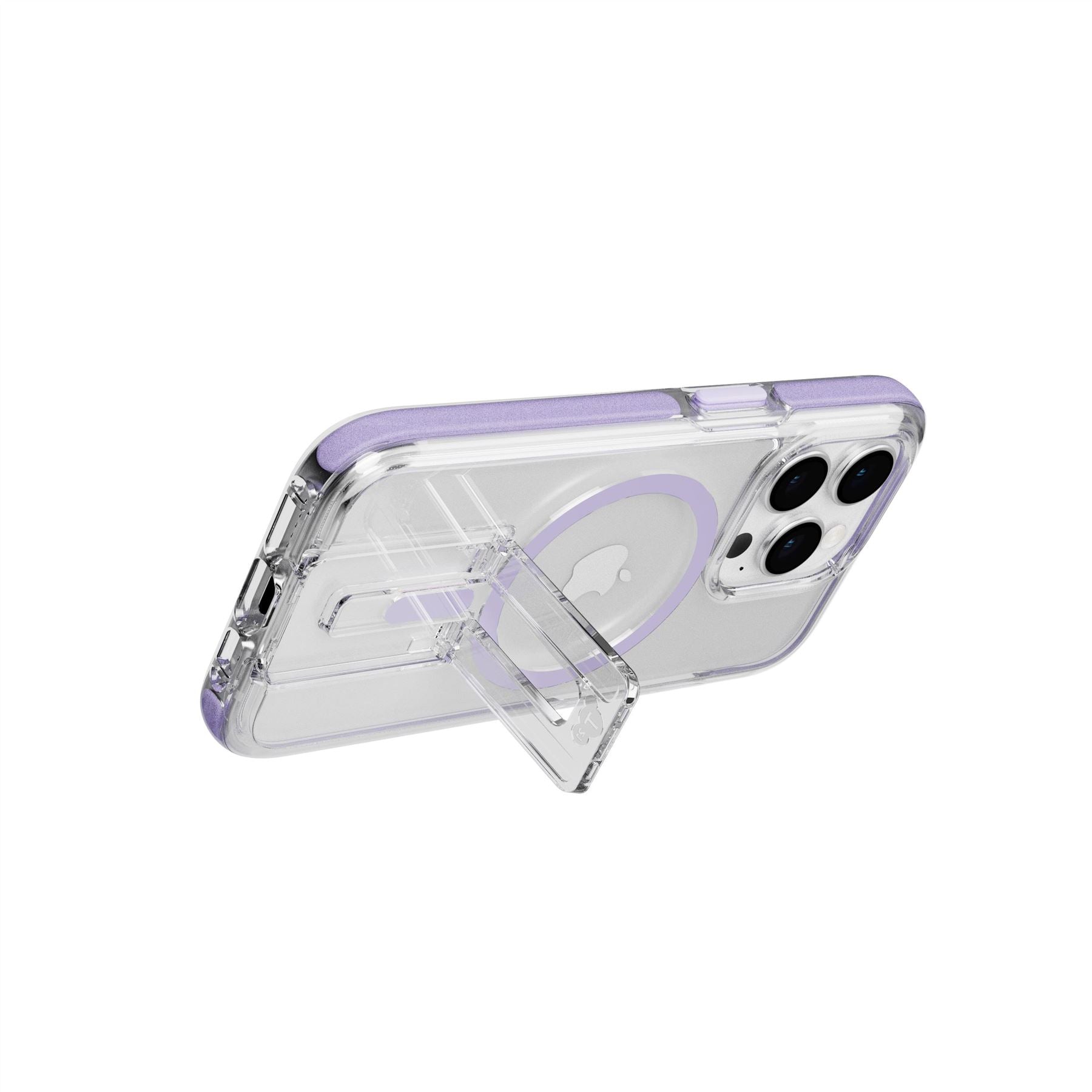 EvoCrystal Kick - Apple iPhone 15 Pro Case MagSafe Compatible - Lilac