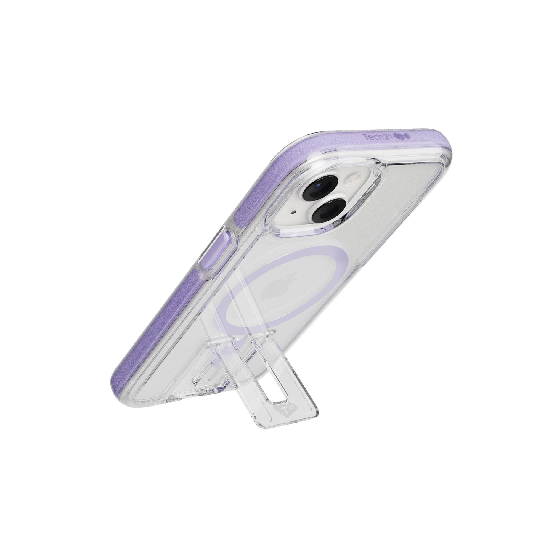 EvoCrystal Kick - Apple iPhone 15 Case MagSafe Compatible - Lilac