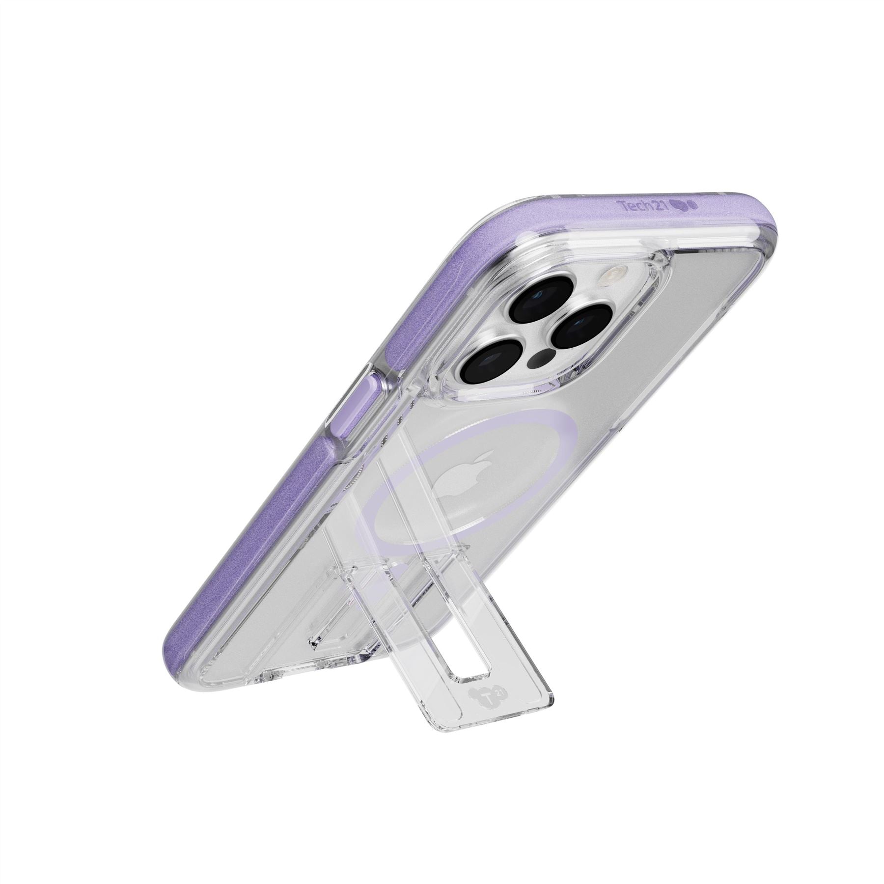 EvoCrystal Kick - Apple iPhone 15 Pro Max Case MagSafe Compatible - Lilac
