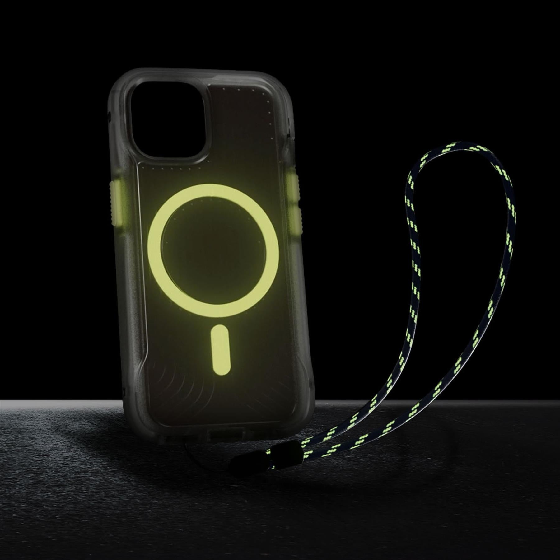 FlexPro - Apple iPhone 15 Case MagSafe Compatible - Clear Glow in the Dark