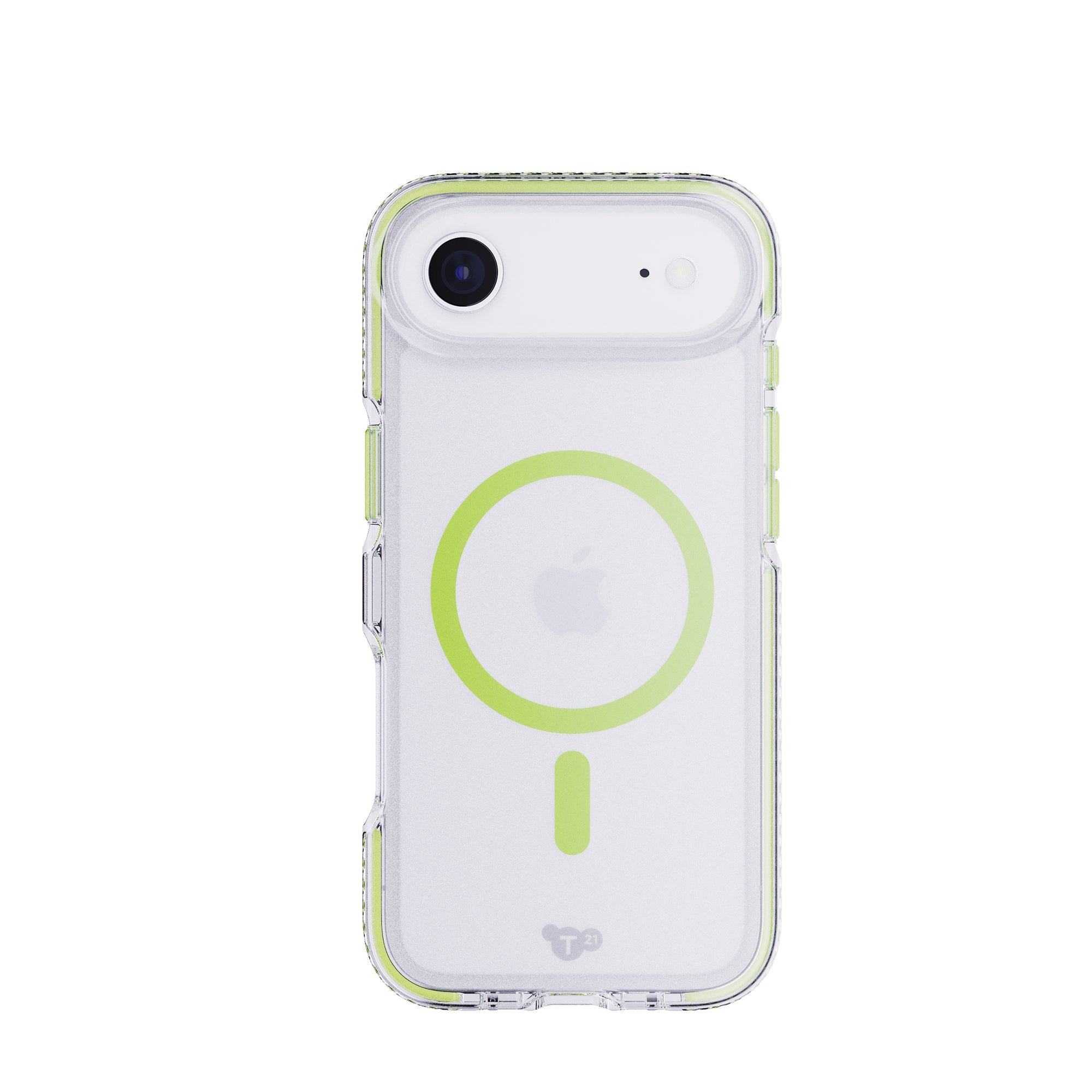 EvoCrystal Glow MagSafe - Apple iPhone Air Case - Green (Glow-In-The-Dark MagSafe ring)
