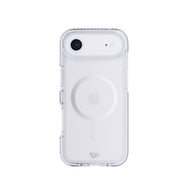 View of the back of the phone case from straight on with phone inside#color_metallic-silver