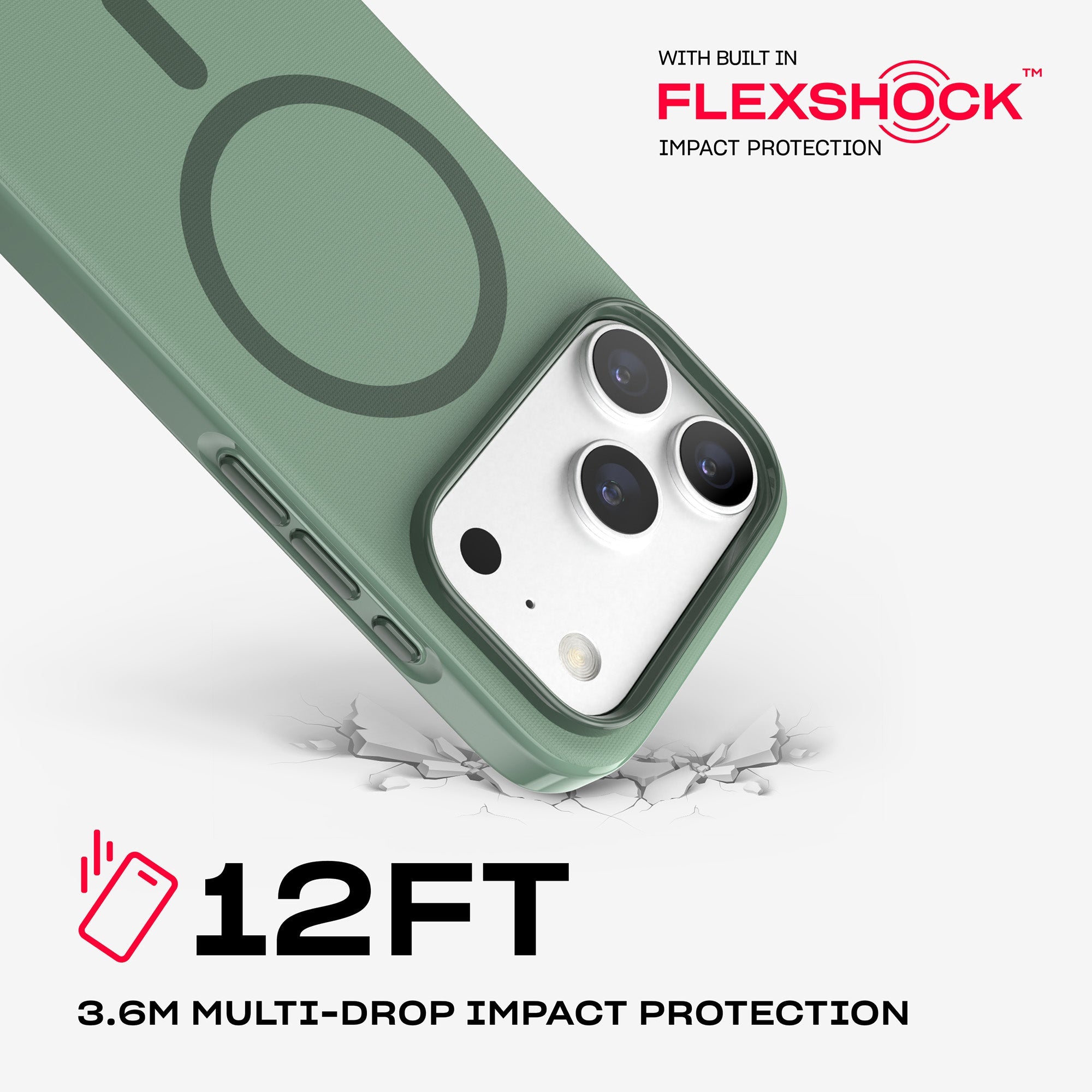 EvoPulse Fauxven MagSafe - Apple iPhone 18 Pro/17 Pro Case - Hunter