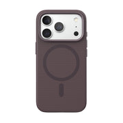View of the back of the phone case from straight on with phone inside#color_cherry