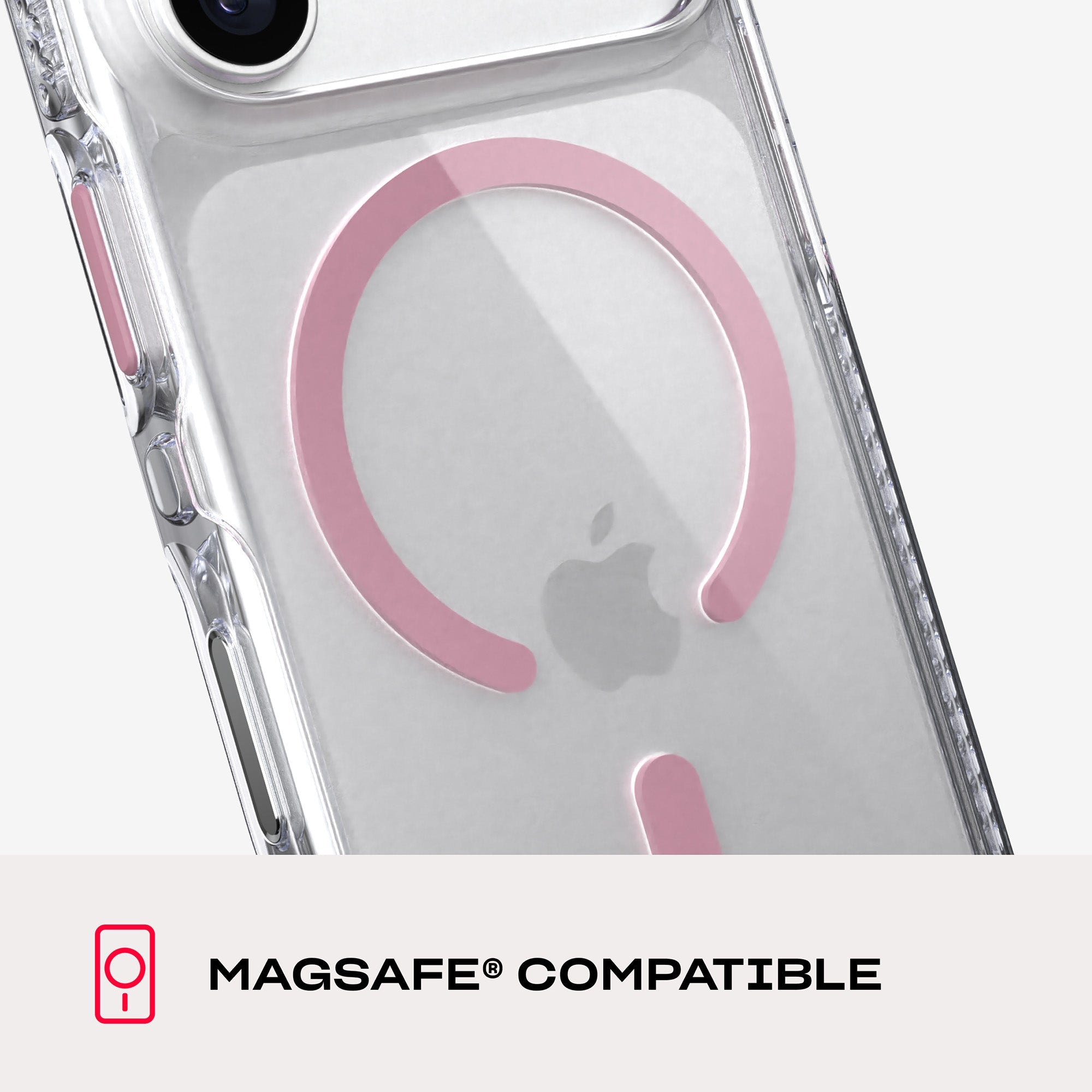 EvoCrystal MagSafe - Apple iPhone 18 Pro/17 Pro Case - Clear/Quartz Pink