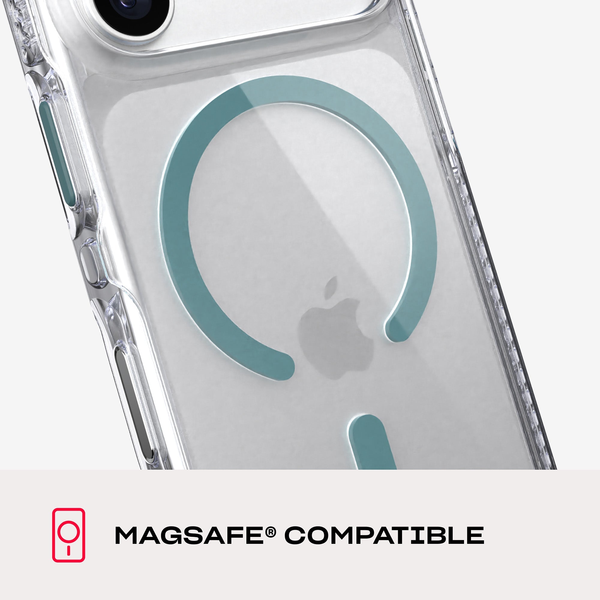 EvoCrystal MagSafe - Apple iPhone 18 Pro/17 Pro Case - Clear/Emerald Dust