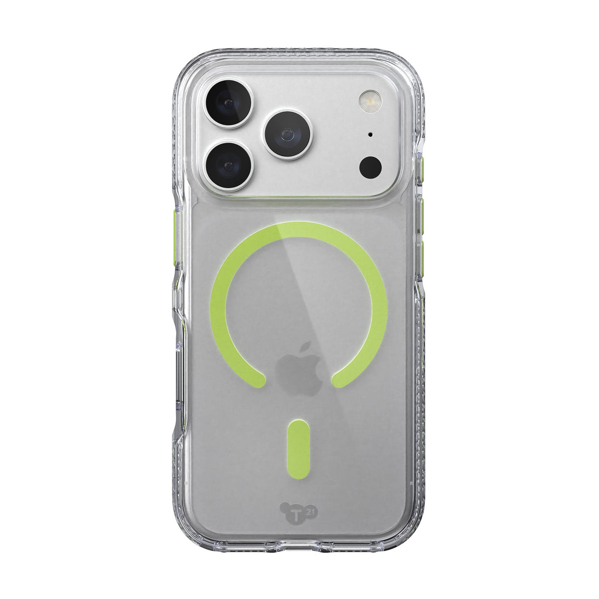 EvoCrystal Glow MagSafe - Apple iPhone 18 Pro/17 Pro Case - Clear/Neon (Glow-in-the-Dark)