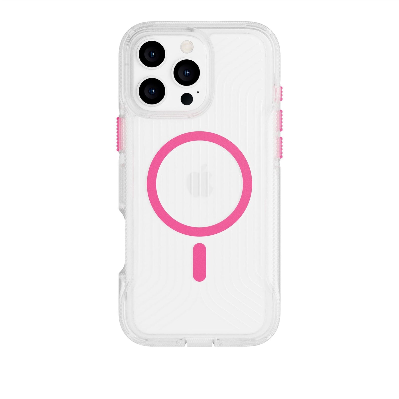 FlexPro - Apple iPhone 16 Pro Max Case MagSafe Compatible - Neon Pink/Orange Glow in the Dark