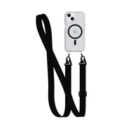 FlexQuartz - Apple iPhone 16e/15 Case MagSafe Compatible with Cross-Body- Black