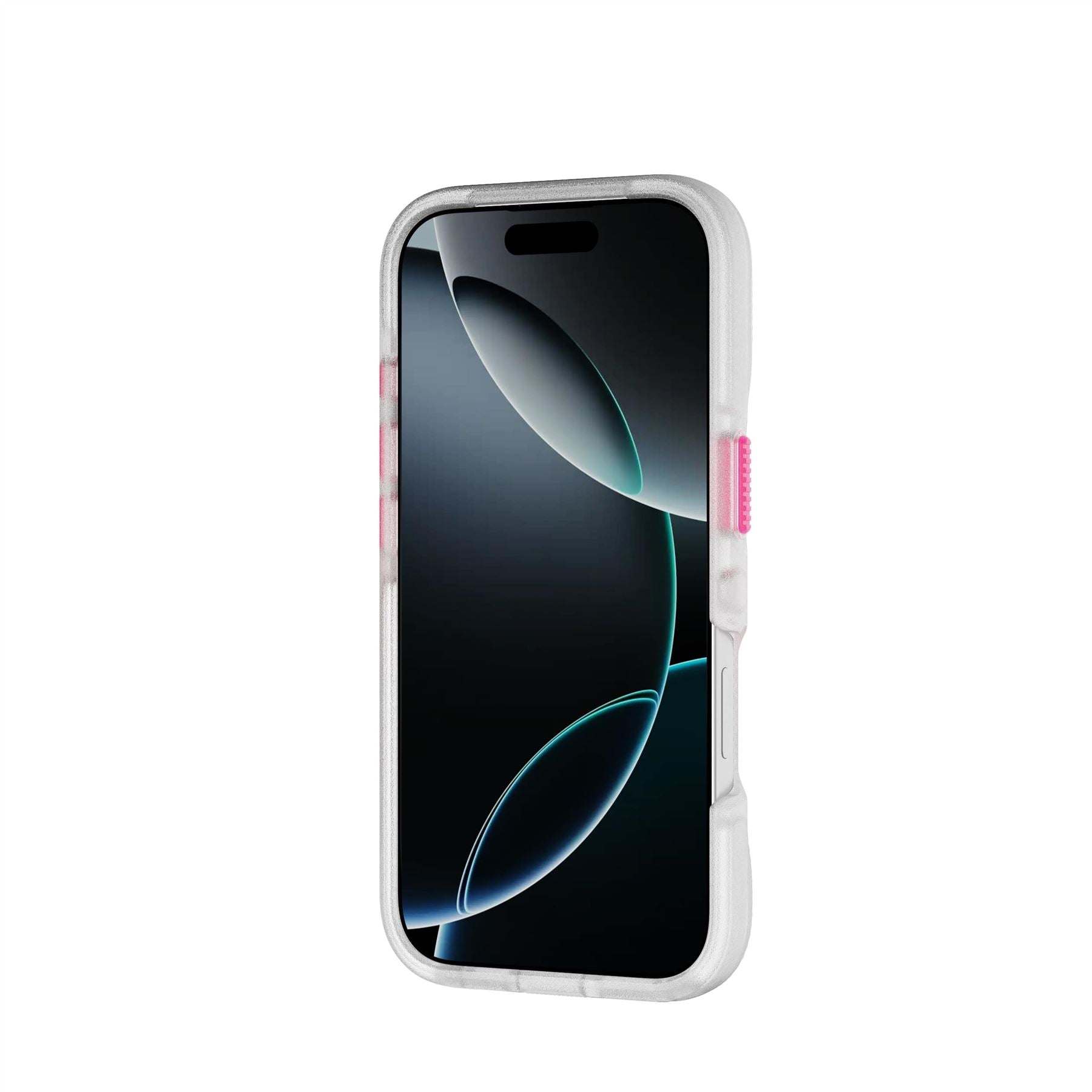 FlexPro - Apple iPhone 16 Pro Case MagSafe Compatible  - Neon Pink/Orange Glow in the Dark