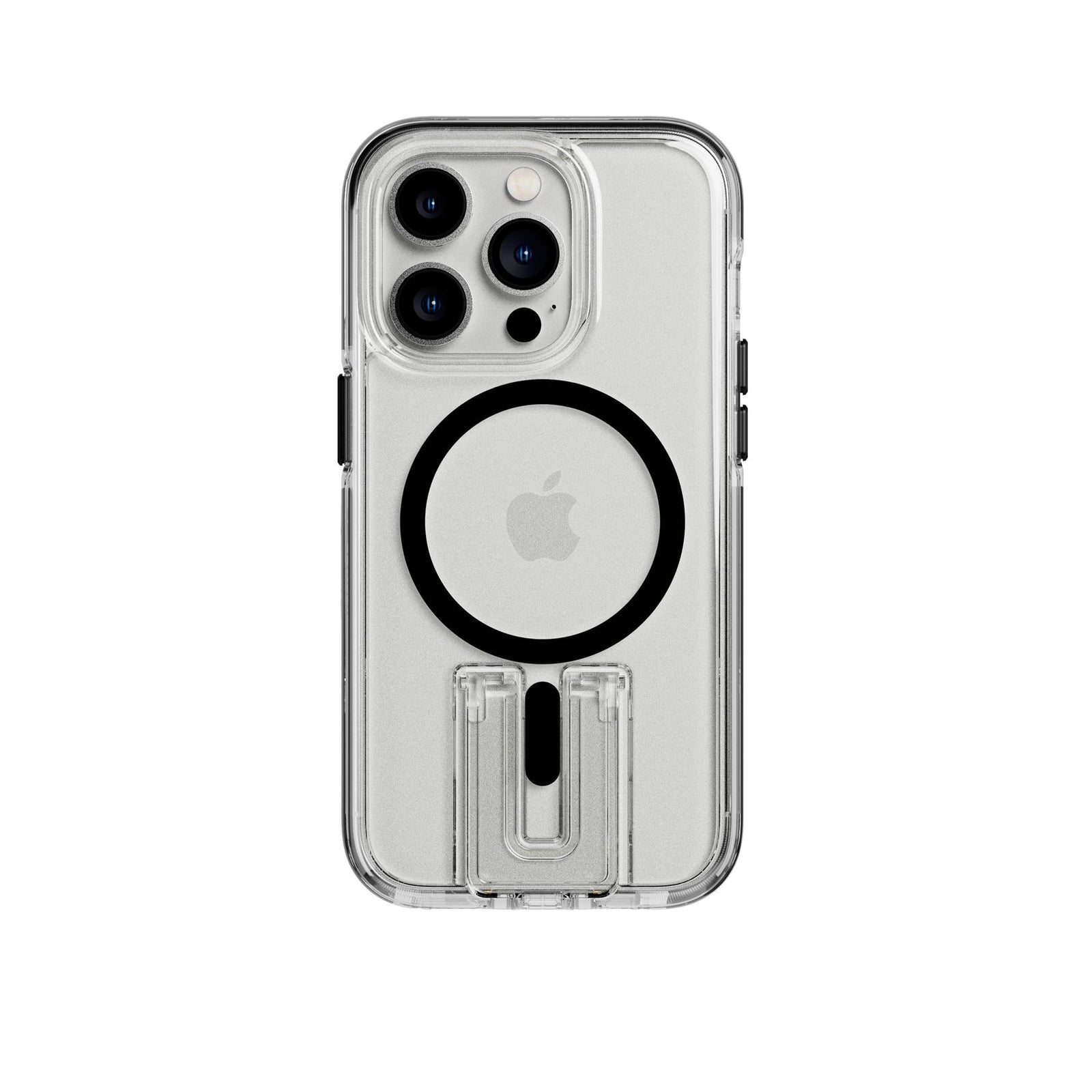 EvoCrystal Kick - Apple iPhone 14 Pro Case MagSafe Compatible - Clear Black