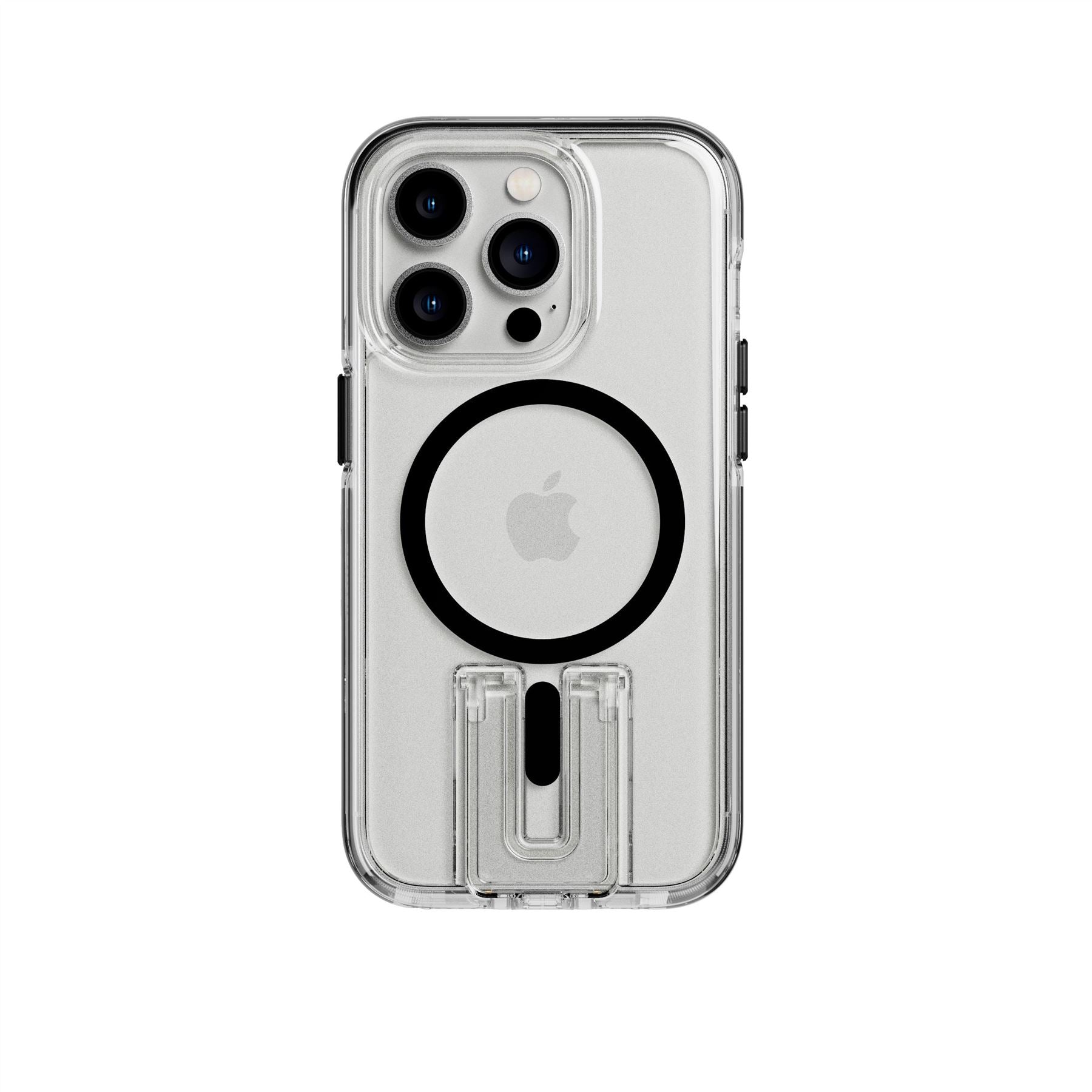 EvoCrystal Kick - Apple iPhone 14 Pro Case MagSafe Compatible - Clear Black