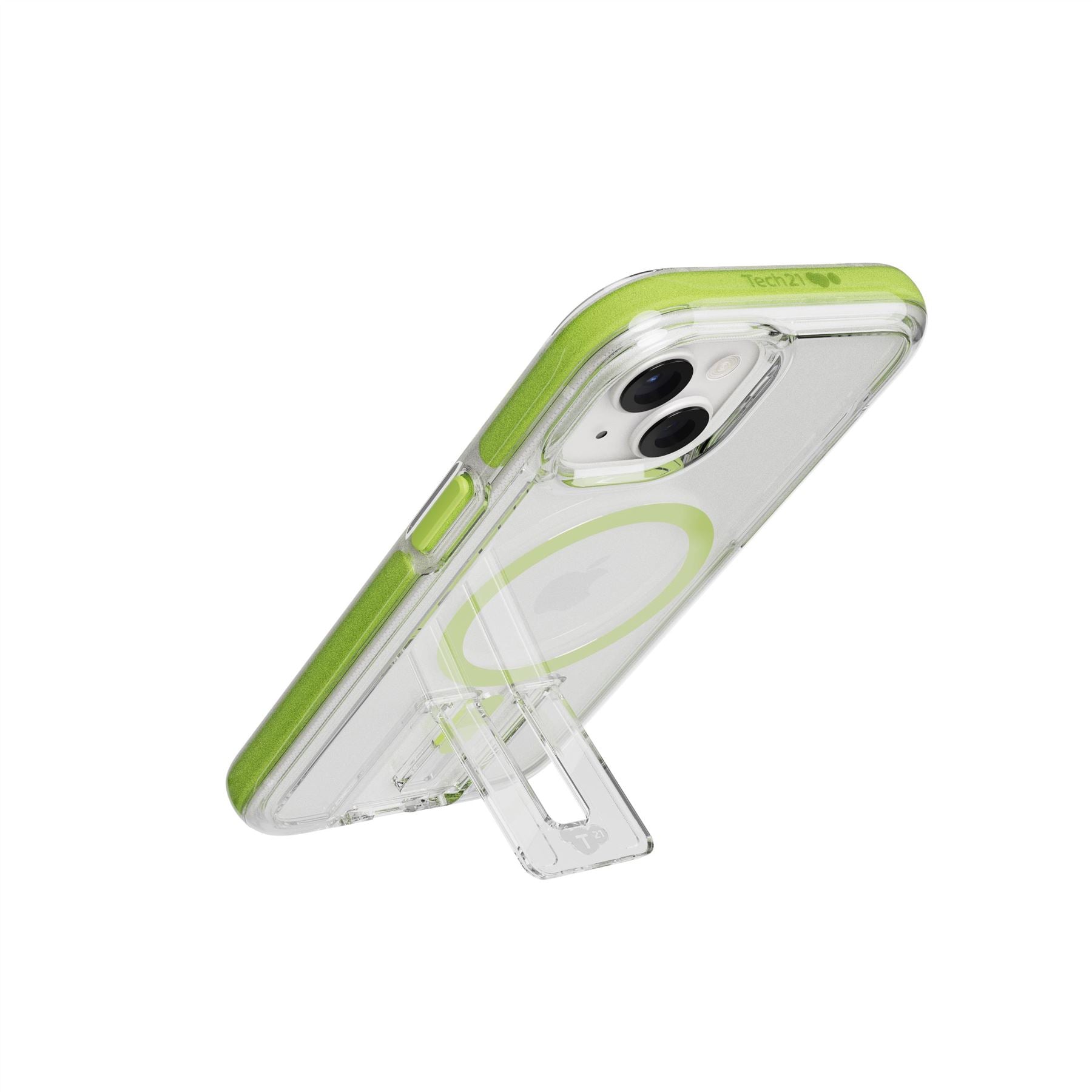 EvoCrystal Kick - Apple iPhone 15 Case MagSafe Compatible - Lime