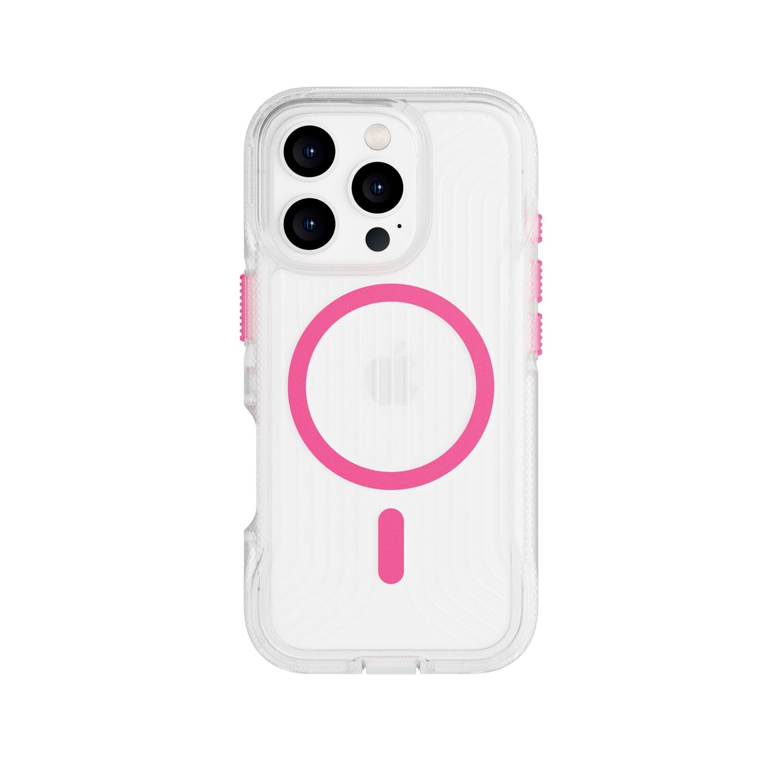 FlexPro - Apple iPhone 16 Pro Case MagSafe Compatible  - Neon Pink/Orange Glow in the Dark