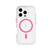 FlexPro - Apple iPhone 16 Pro Case MagSafe Compatible  - Neon Pink/Orange Glow in the Dark