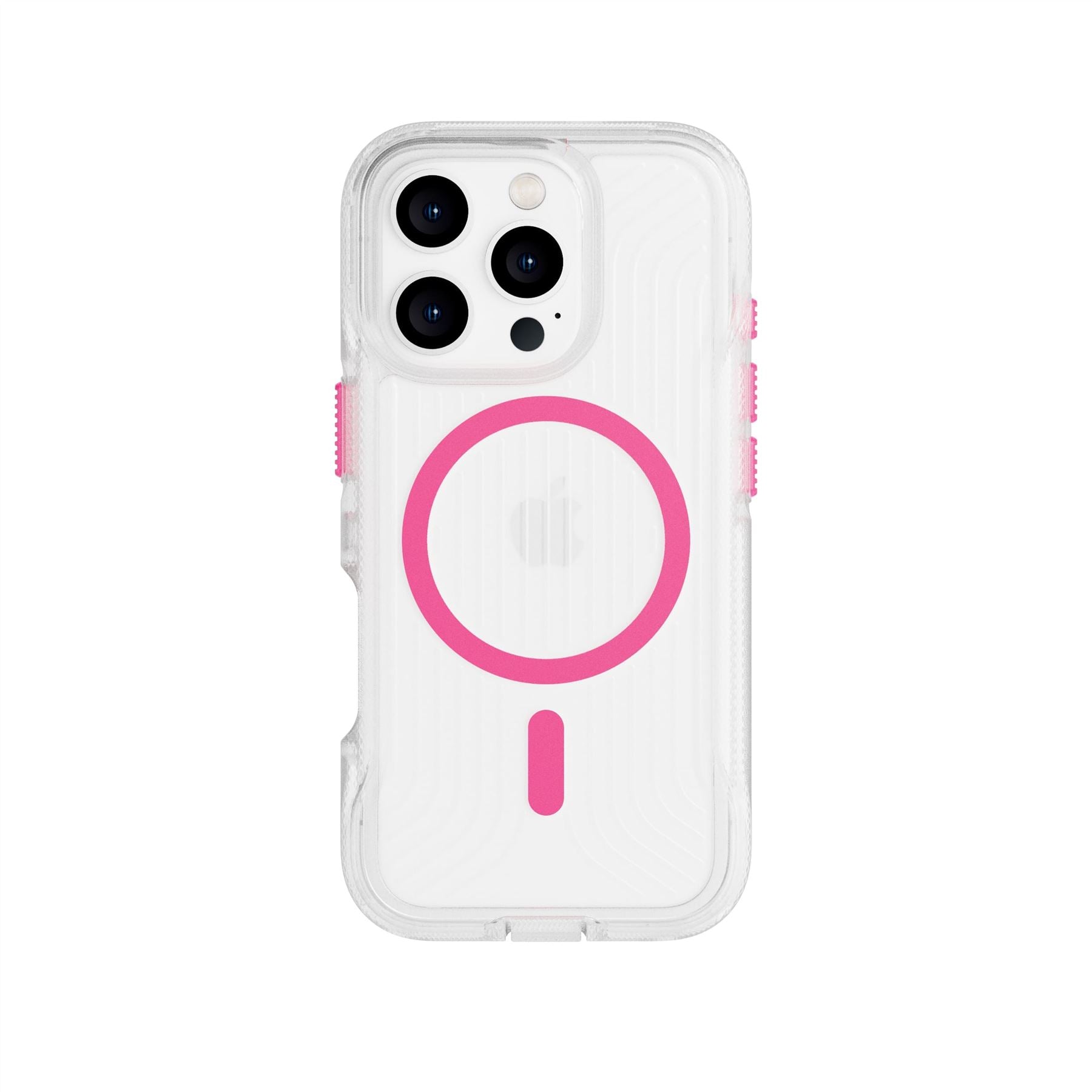 FlexPro - Apple iPhone 16 Pro Case MagSafe Compatible  - Neon Pink/Orange Glow in the Dark