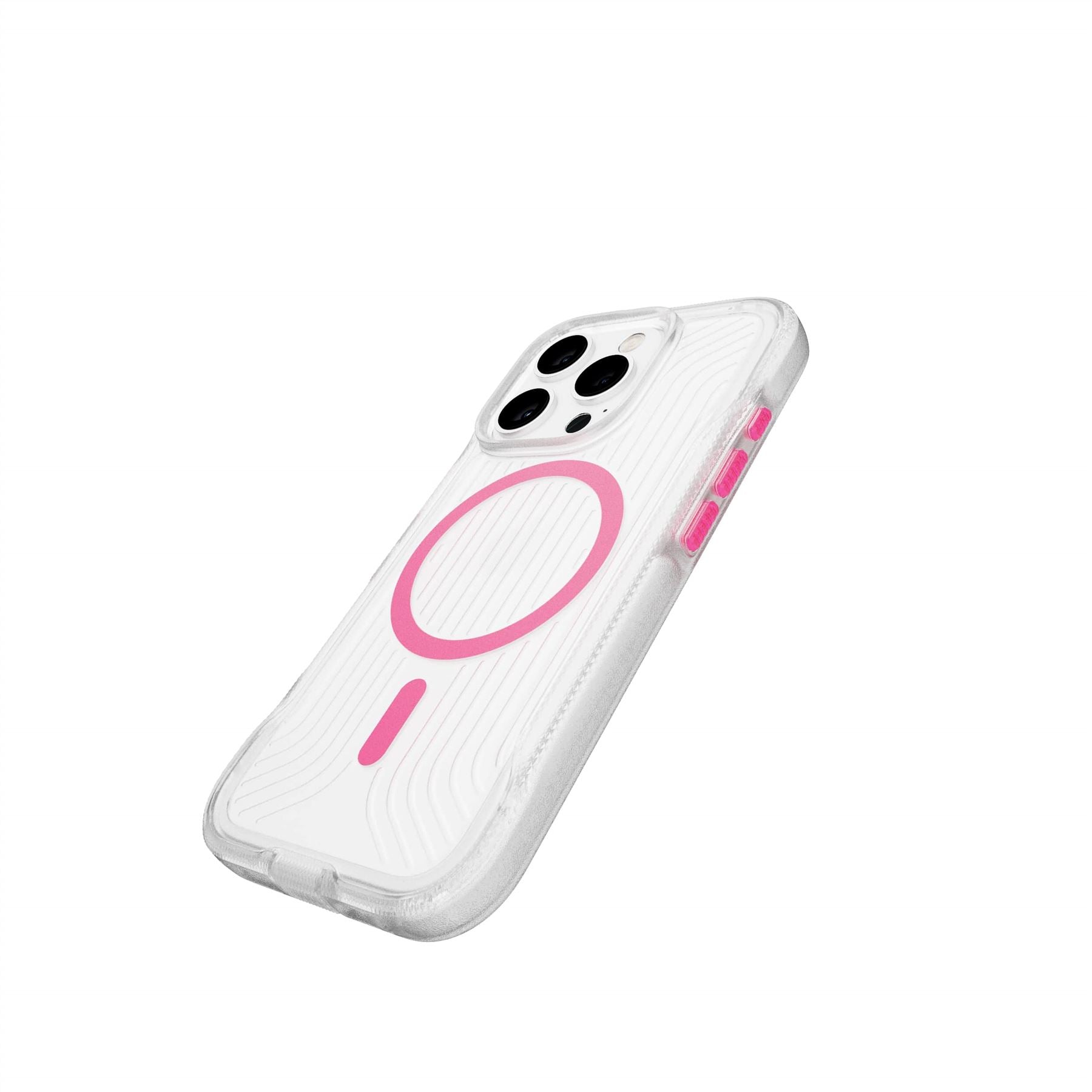 FlexPro - Apple iPhone 16 Pro Case MagSafe Compatible  - Neon Pink/Orange Glow in the Dark