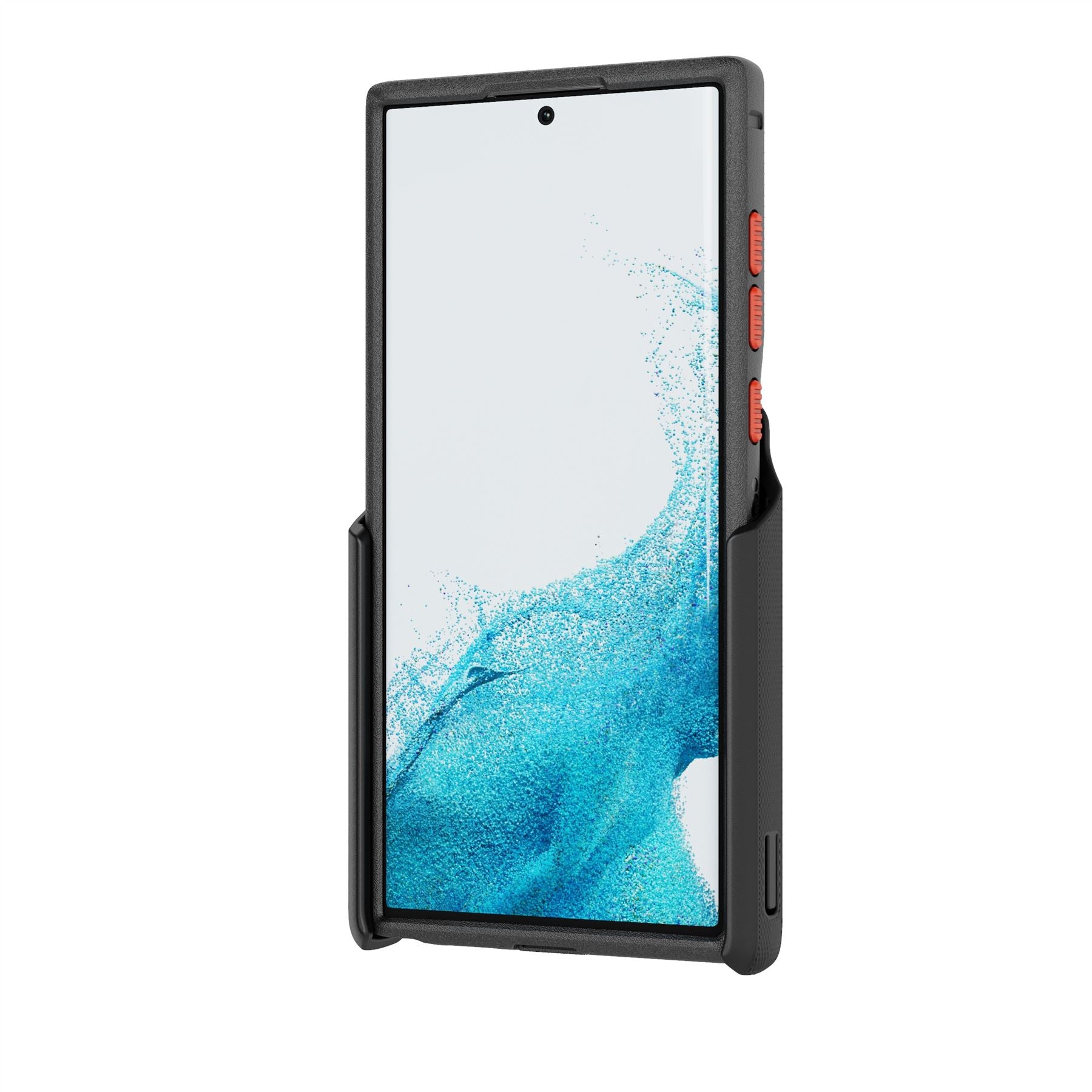 EvoMax - Samsung Galaxy S22 Ultra Case with Holster - Black