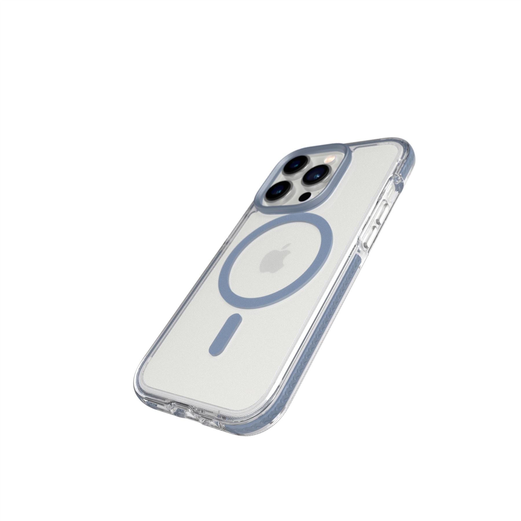 EvoCrystal - Apple iPhone 14 Pro Case MagSafe Compatible - Steel Blue