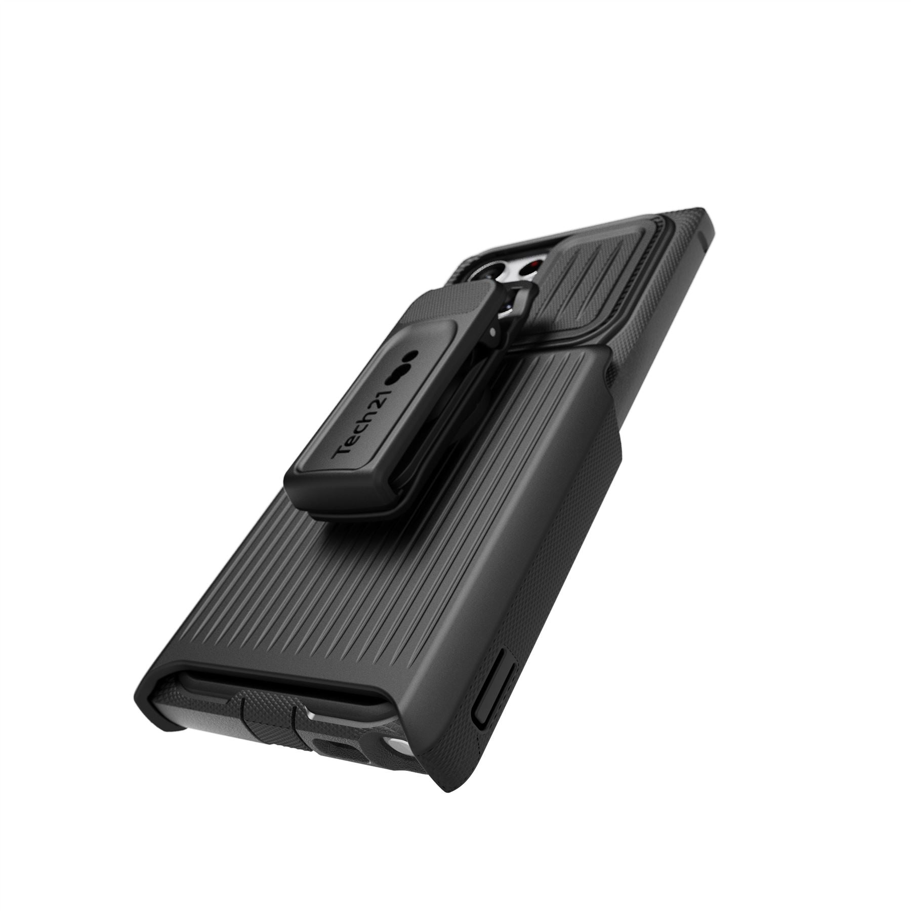 EvoMax - Samsung Galaxy S22 Ultra Case with Holster - Black