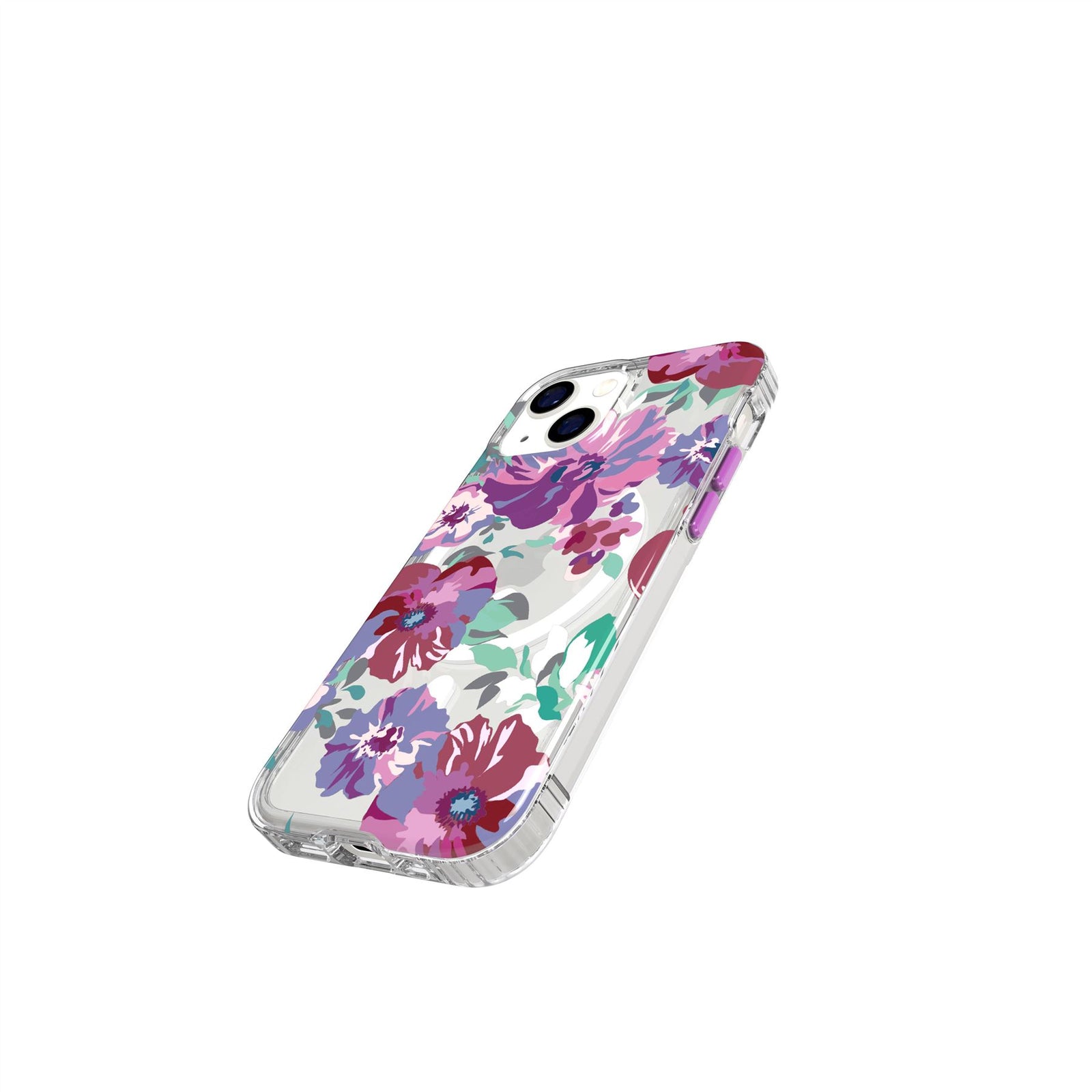 EvoArt - Apple iPhone 13 Mini Case MagSafe Compatible - Purple Anemone
