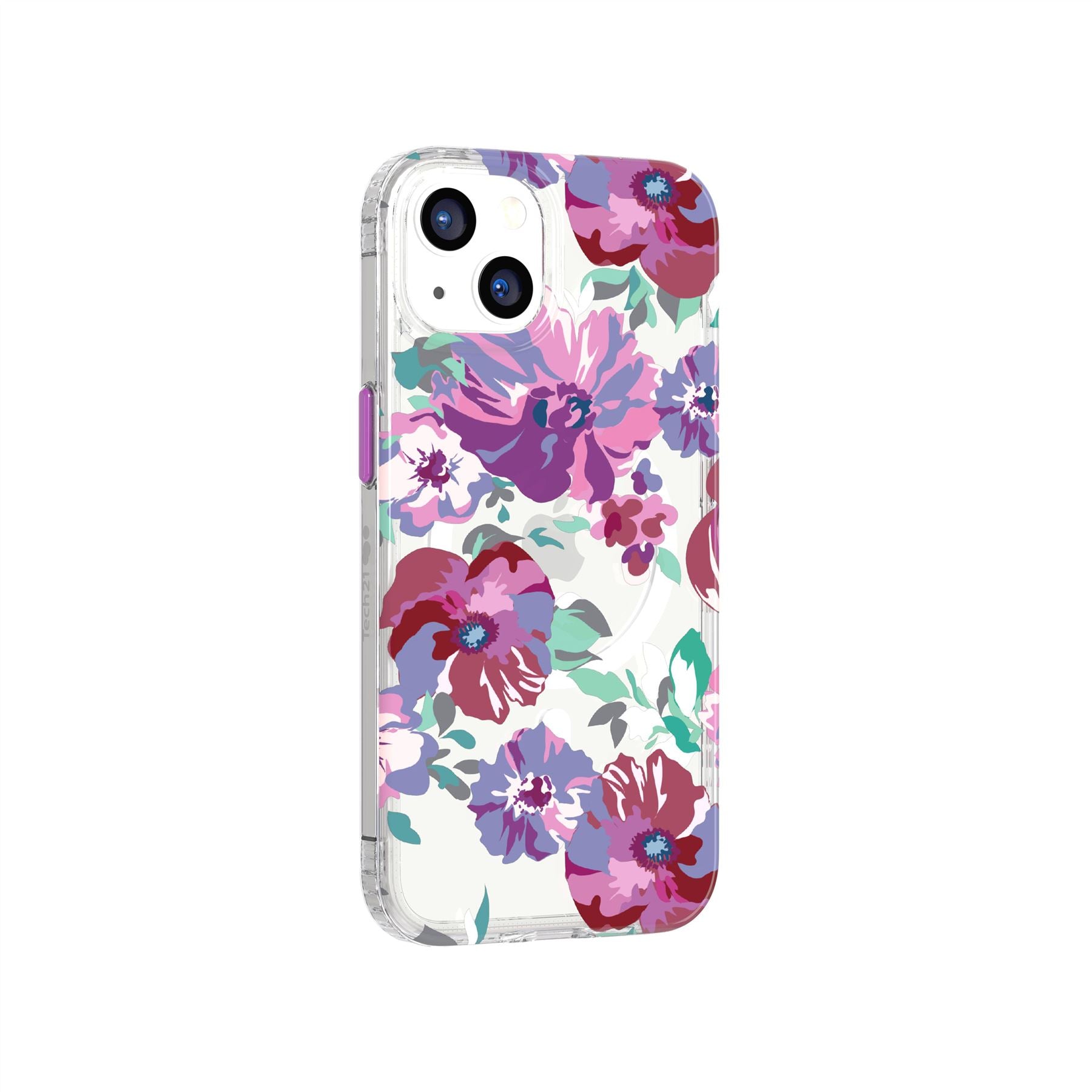 EvoArt - Apple iPhone 13 Case MagSafe Compatible - Purple Anemone