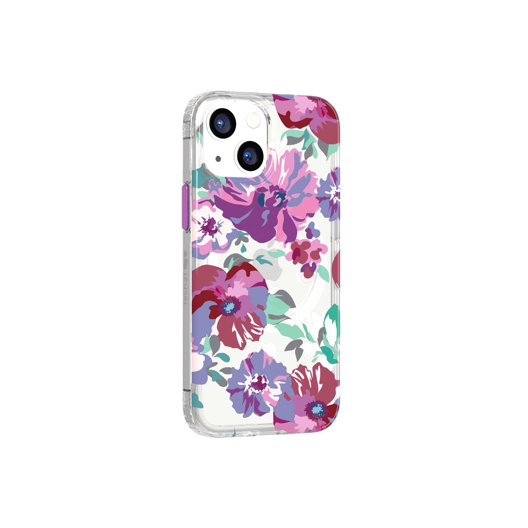 EvoArt - Apple iPhone 13 Mini Case MagSafe Compatible - Purple Anemone