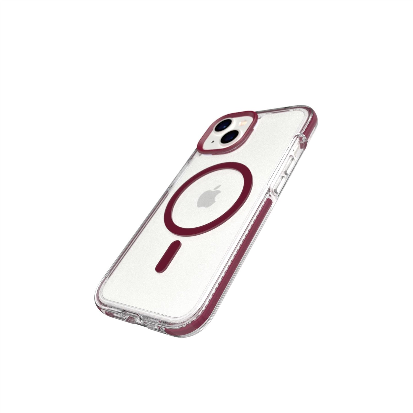 EvoCrystal - Apple iPhone 16e/14 Case MagSafe Compatible - Burgundy