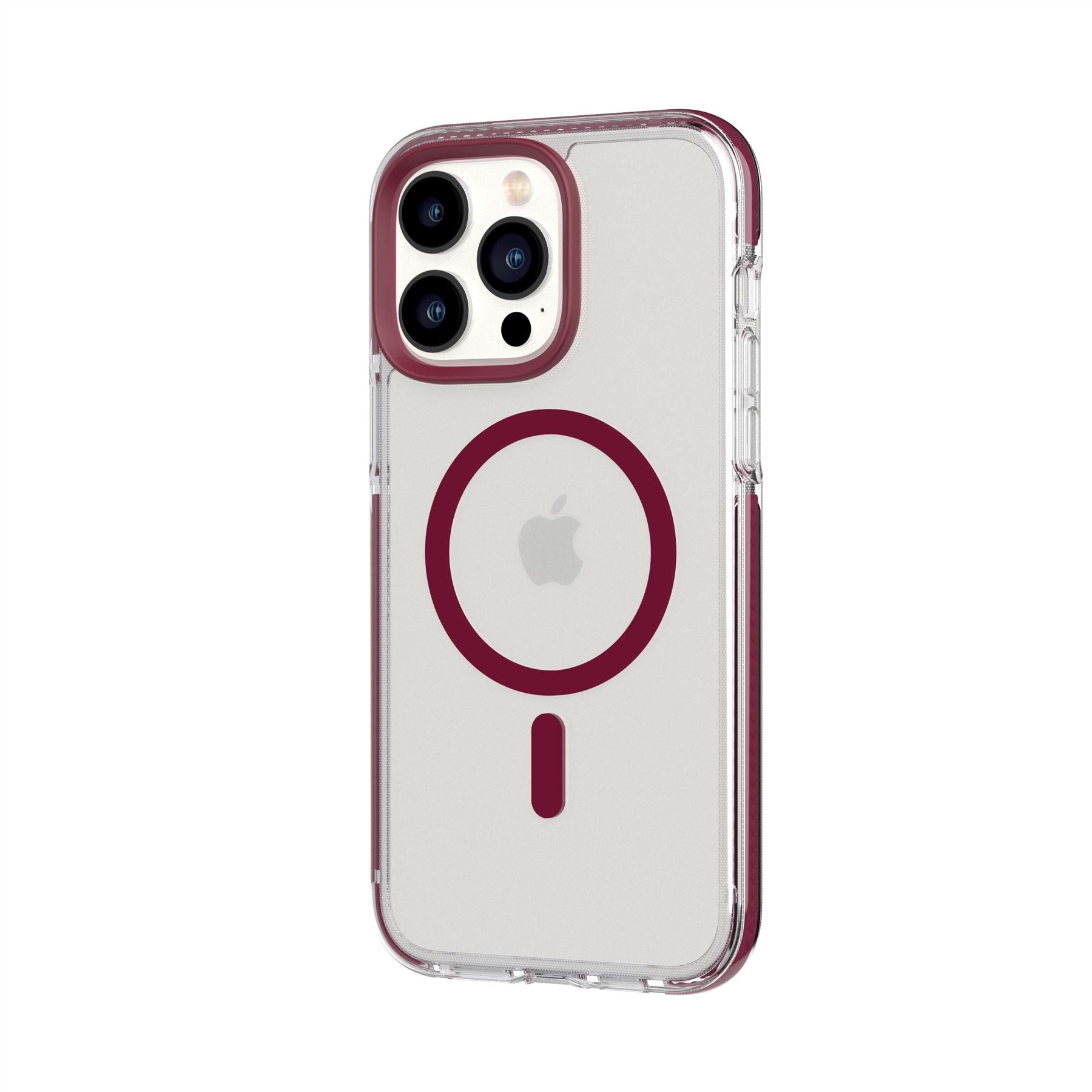 EvoCrystal - Apple iPhone 14 Pro Max Case MagSafe Compatible - Burgundy