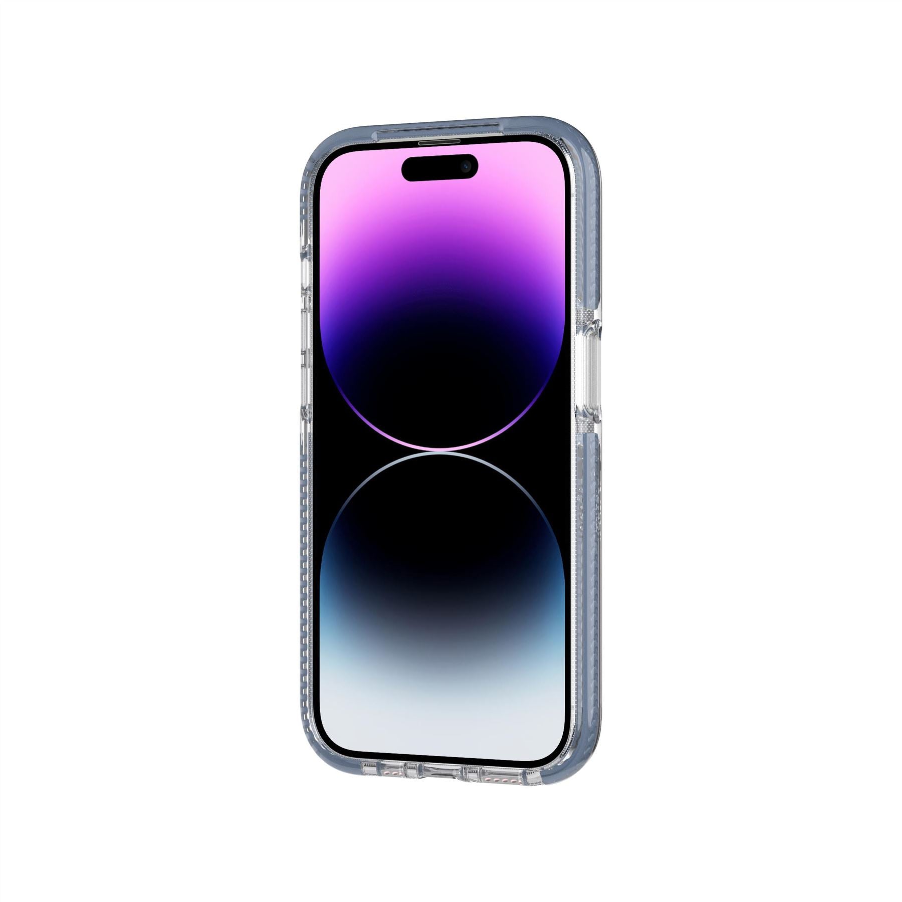 EvoCrystal - Apple iPhone 14 Pro Case MagSafe Compatible - Steel Blue