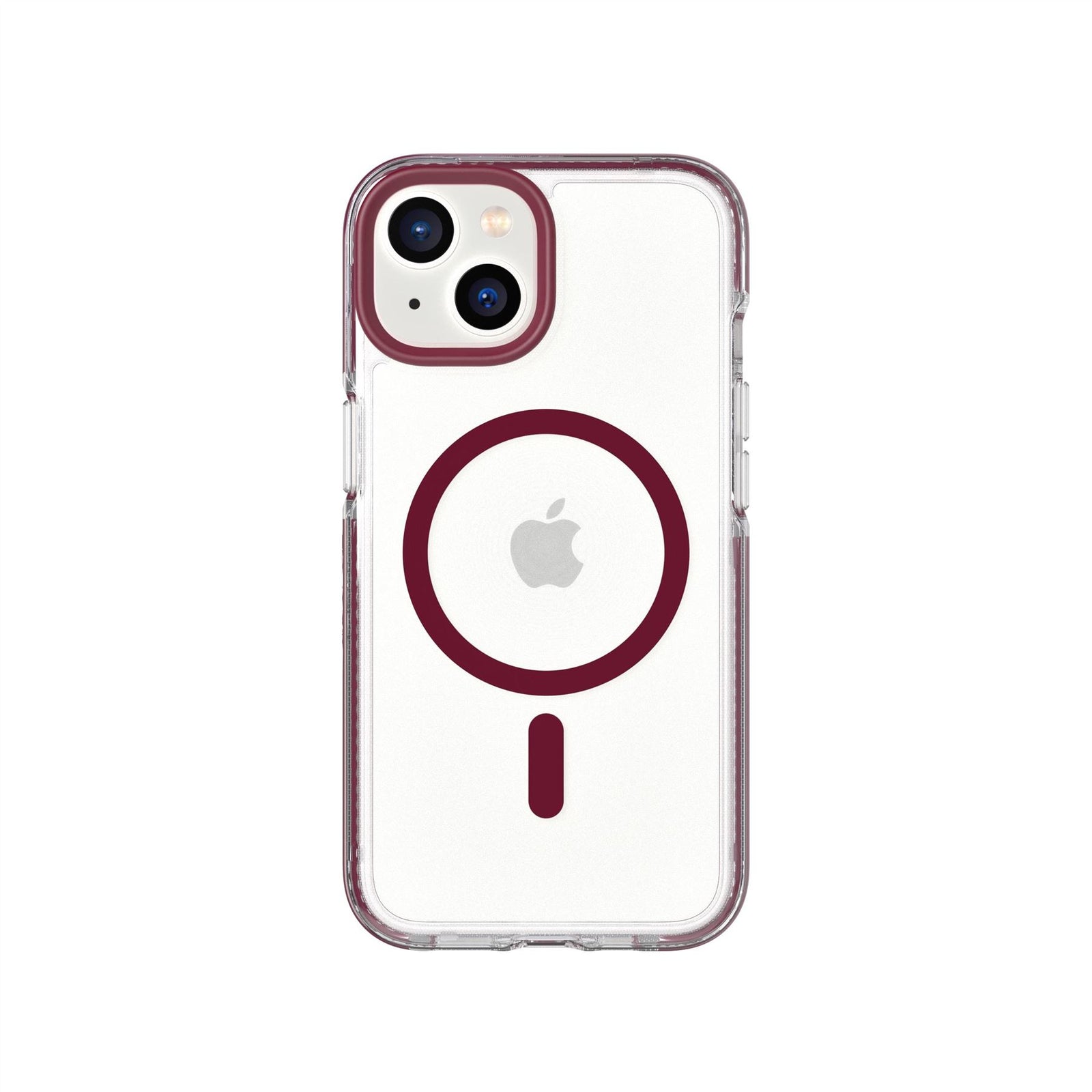 EvoCrystal - Apple iPhone 16e/14 Case MagSafe Compatible - Burgundy