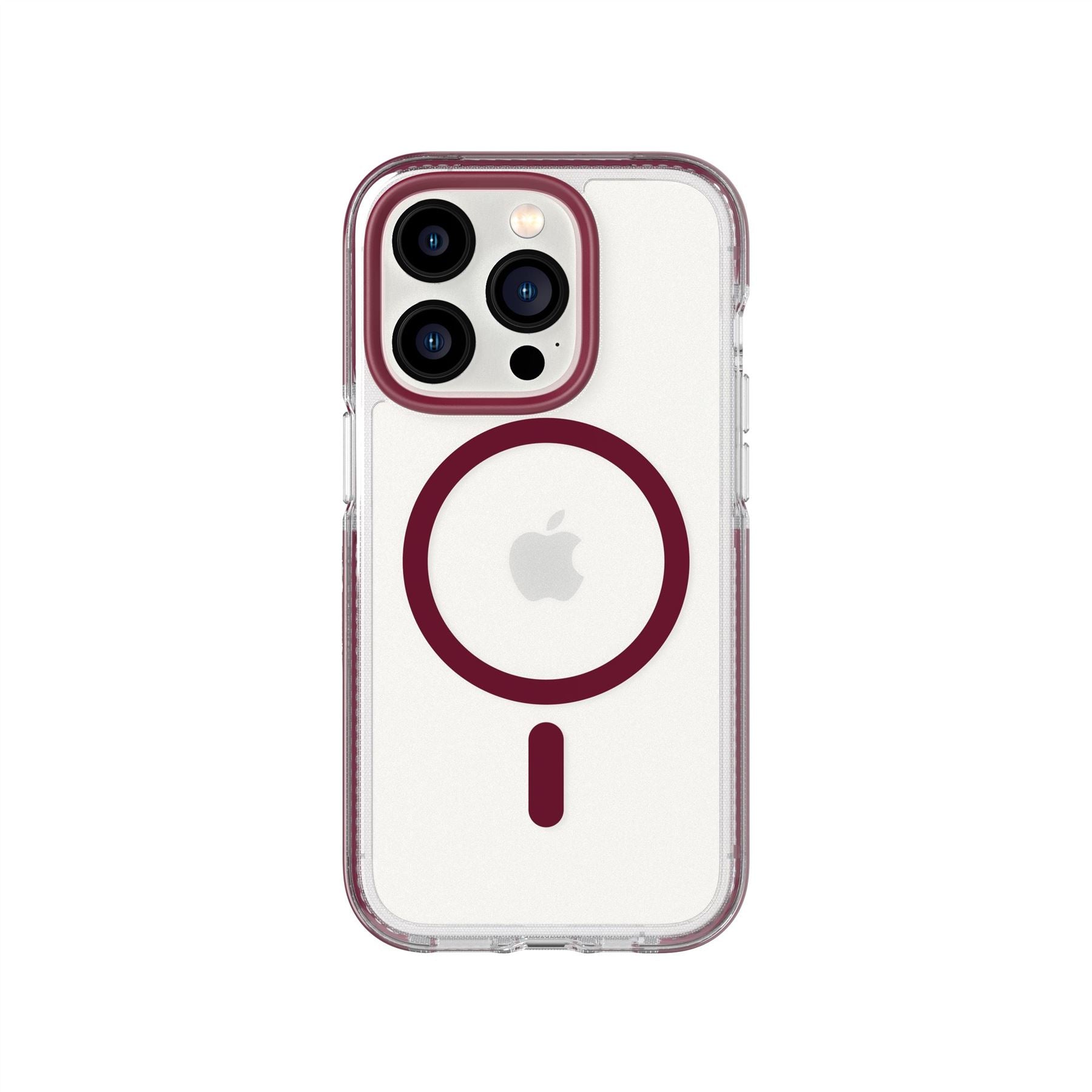 EvoCrystal - Apple iPhone 14 Pro Case MagSafe Compatible - Burgundy