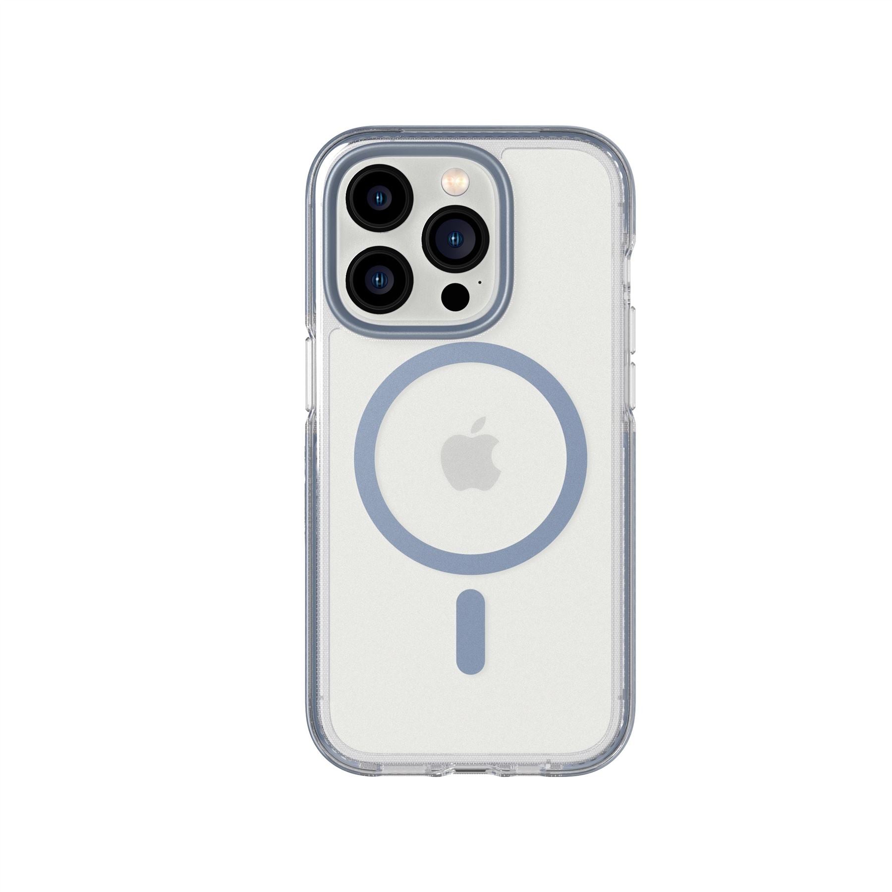 EvoCrystal - Apple iPhone 14 Pro Case MagSafe Compatible - Steel Blue