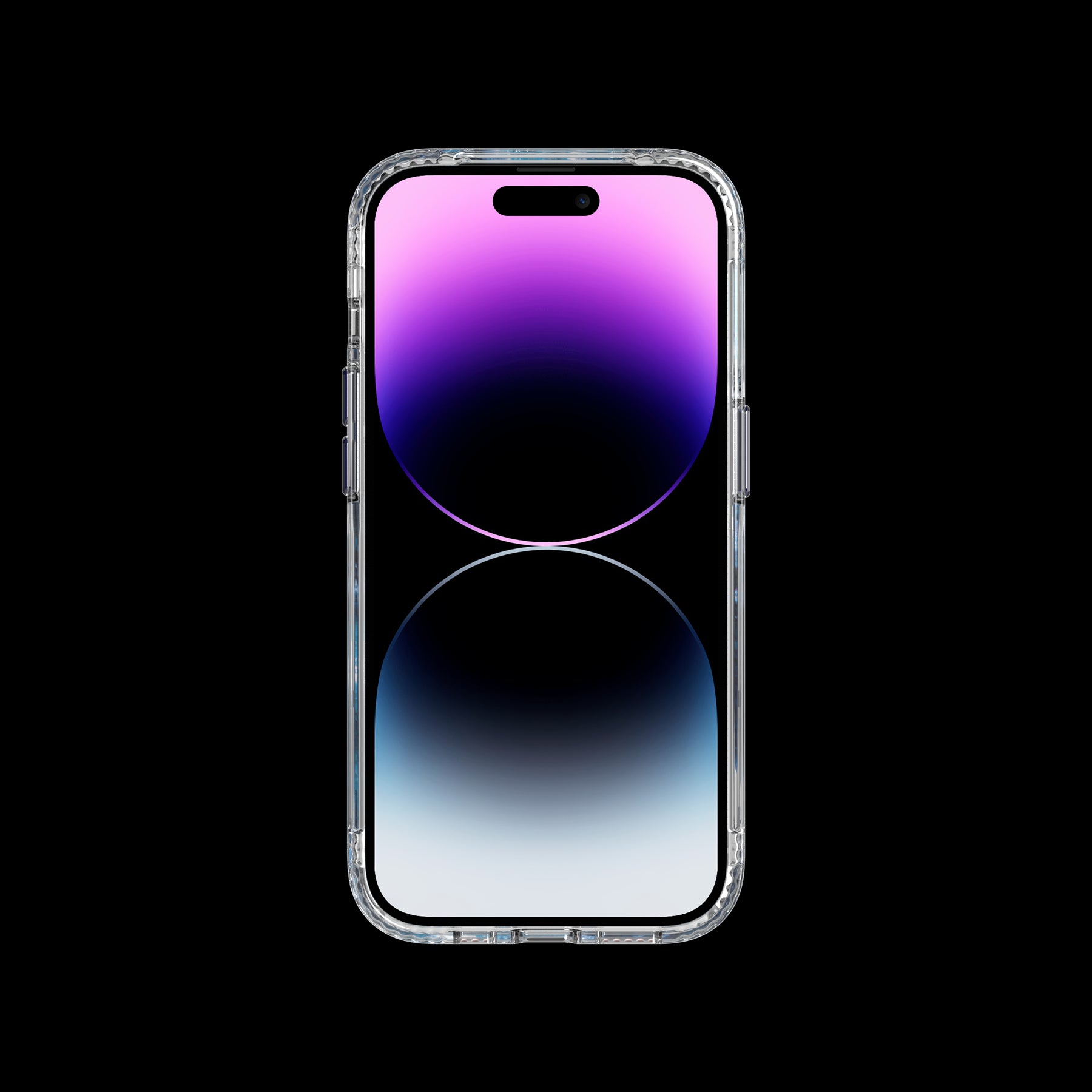 EvoArt - Apple IPhone 14 Pro Case MagSafe Compatible - Clear/Midnight Quartz