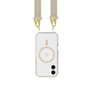 EvoCrystal - Apple iPhone 16 Case with Cross-Body -  Gold