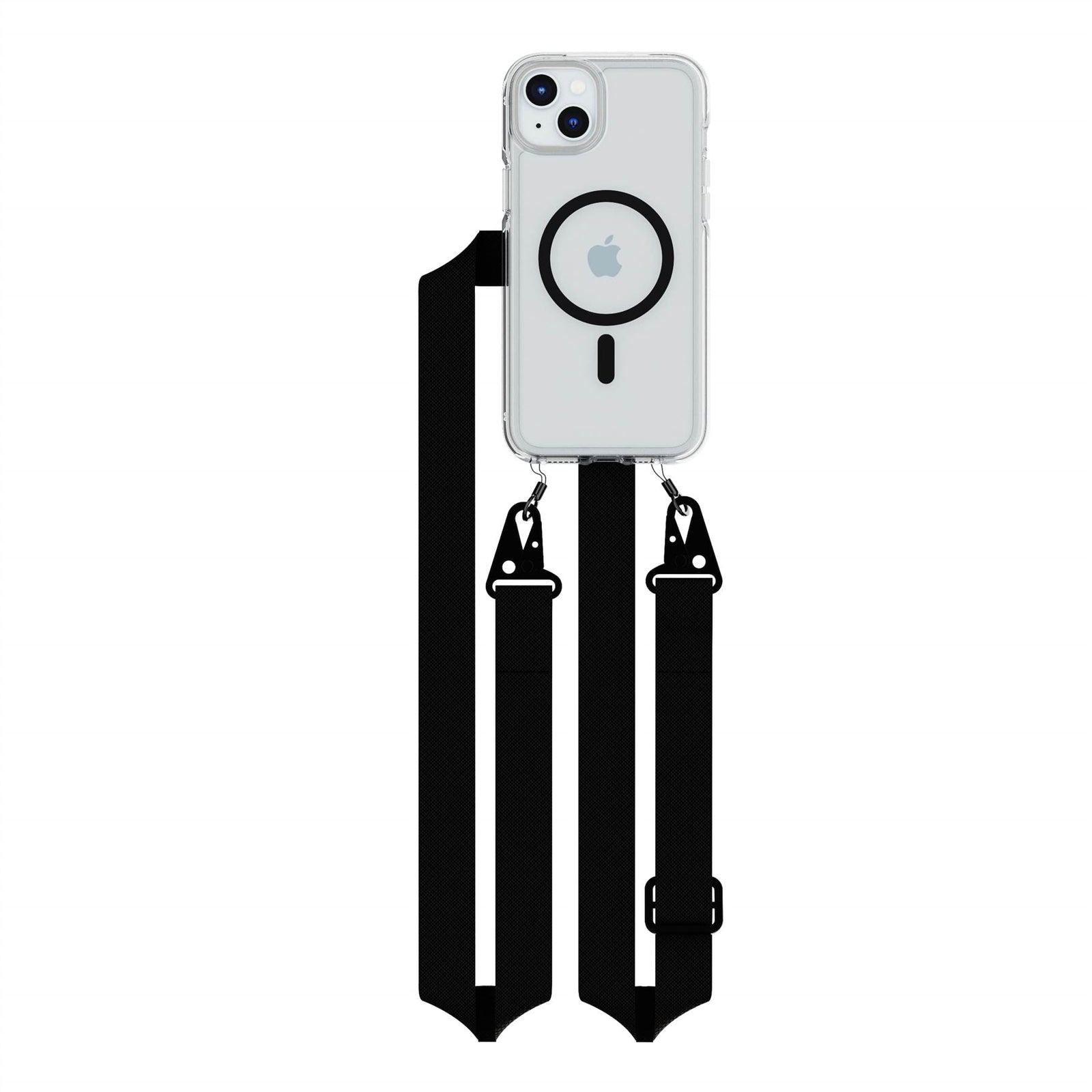 FlexQuartz - Apple iPhone 15 Plus Case MagSafe® Compatible with Cross-Body - Black