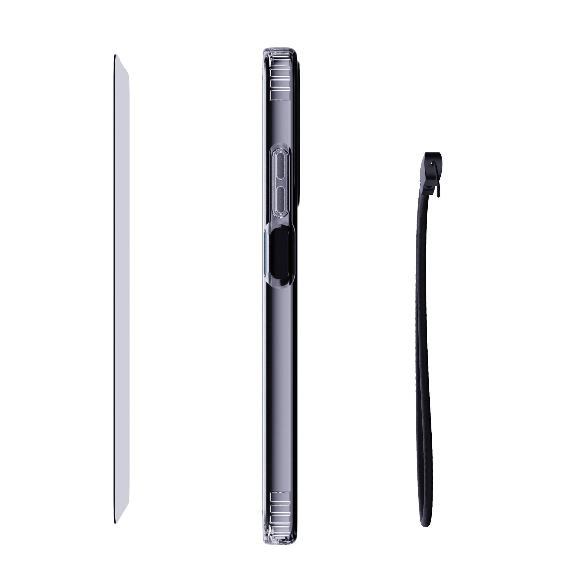 EvoLite Clear + Tempered Glass + Lanyard - Motorola moto g stylus (2026/2025) 3-in-1 Bundle - Clear