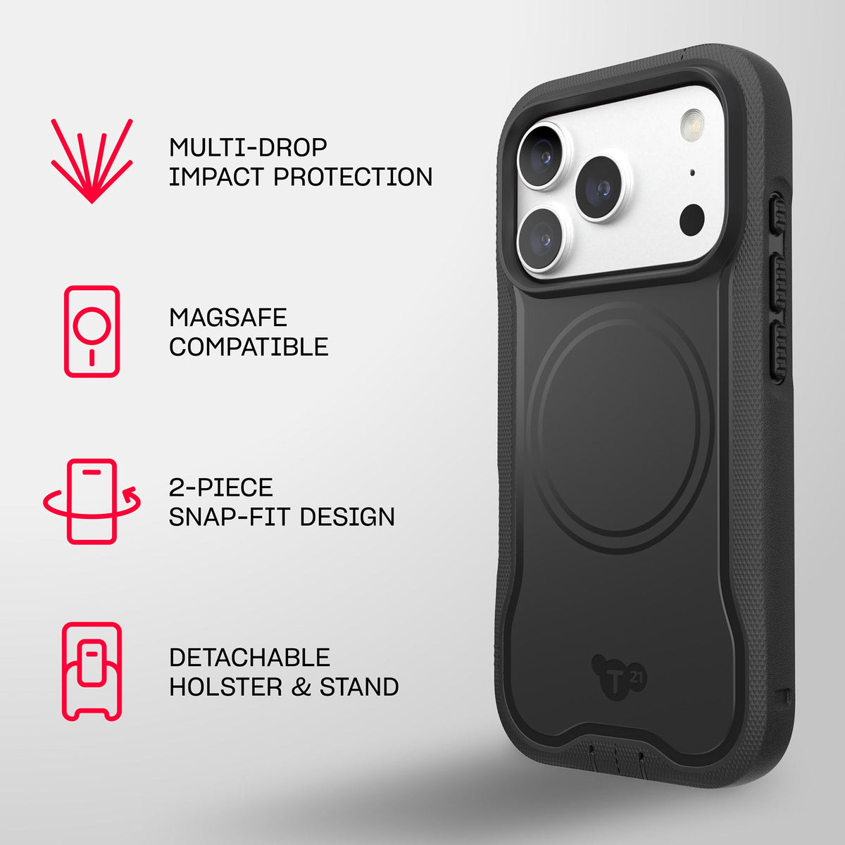 EvoGuard MagSafe - Apple iPhone 18 Pro/17 Pro Case - Black