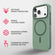 EvoPulse Fauxven MagSafe - Apple iPhone 18 Pro/17 Pro Case - Hunter
