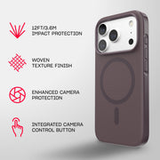 EvoPulse Fauxven MagSafe - Apple iPhone 18 Pro/17 Pro Case - Cherry