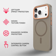 EvoPulse Fauxven MagSafe - Apple iPhone 18 Pro/17 Pro Case - Espresso